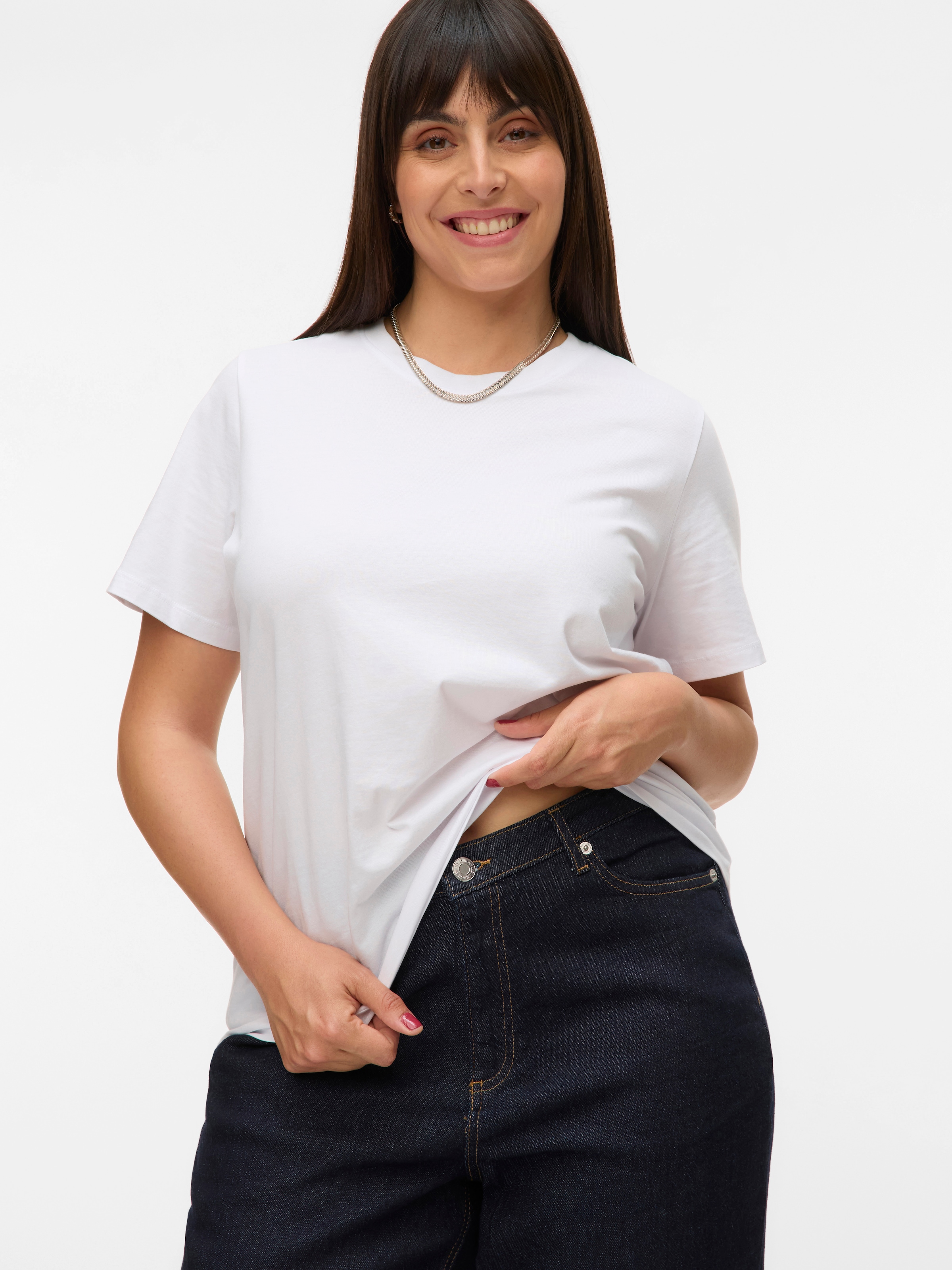 Vero Moda Curve Kurzarmshirt »VMPAULINA SS T-SHIRT GA JRS NOOS CUR«
