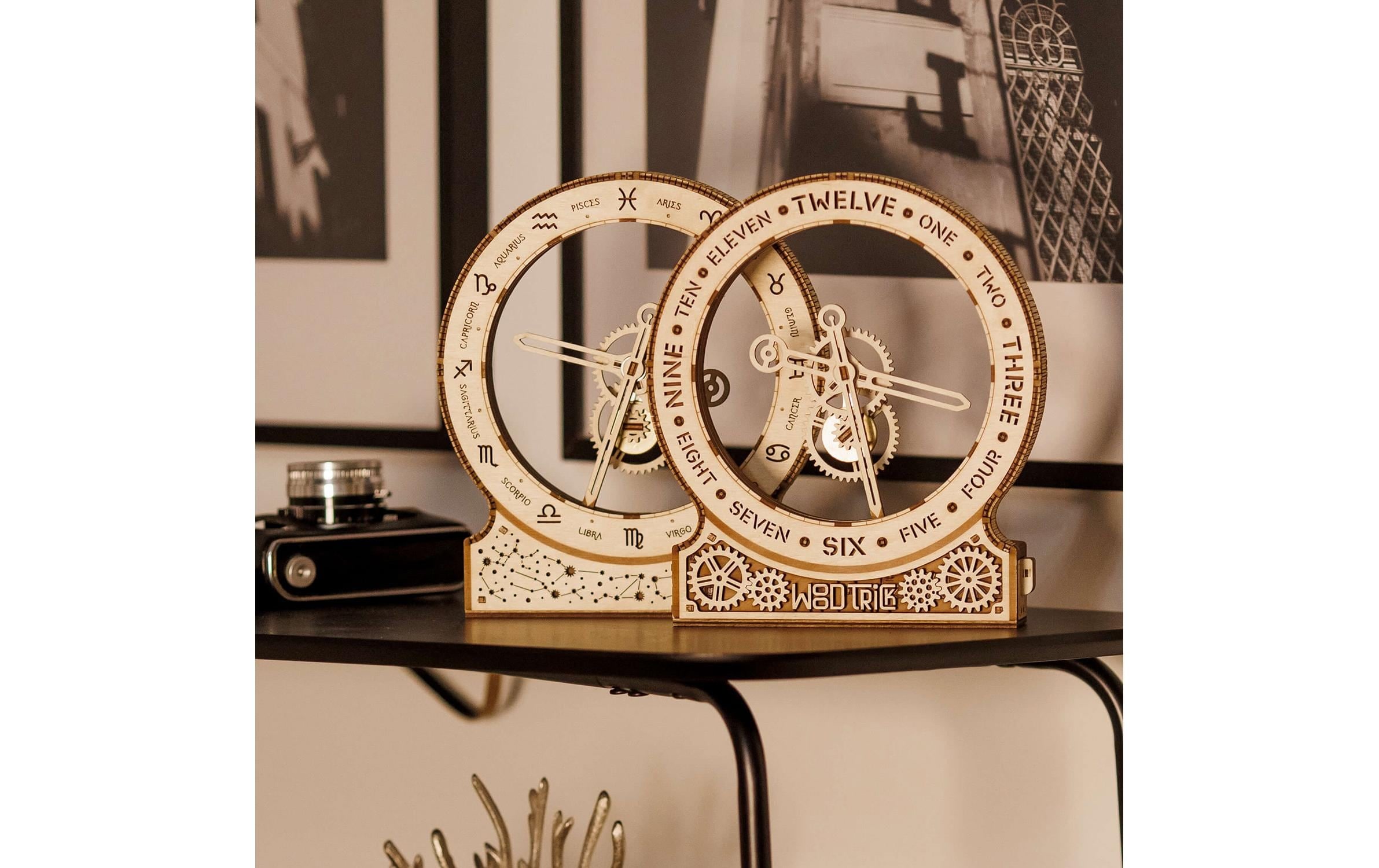 Spielbausteine »WoodTrick Kinetic Clock: Zodiac«, (157 St.)