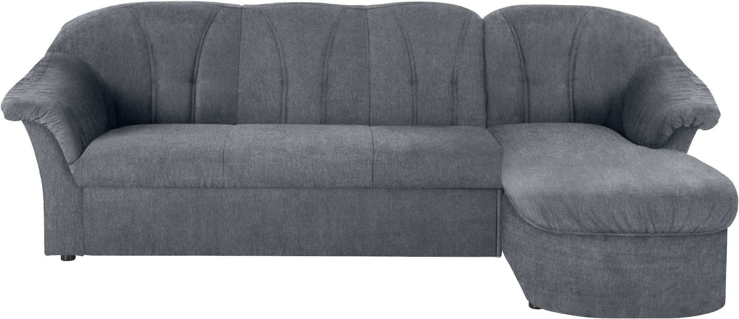 DOMO collection Ecksofa »Pegnitz, elegante Rückensteppung, kompakte Stellmasse 238/141cm, L-Form«, wahlweise mit Bettfunktion