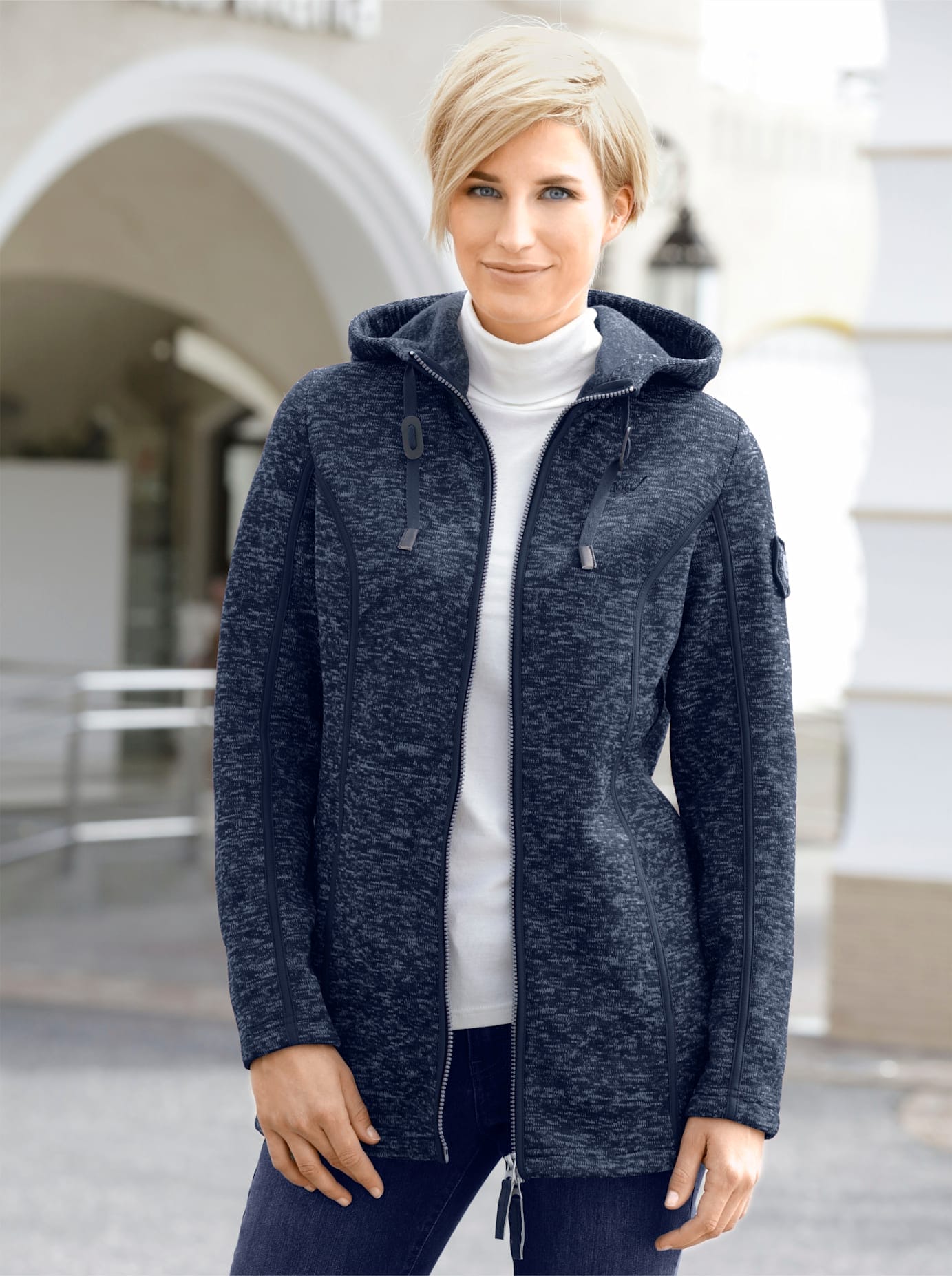 Kapuzenfleecejacke