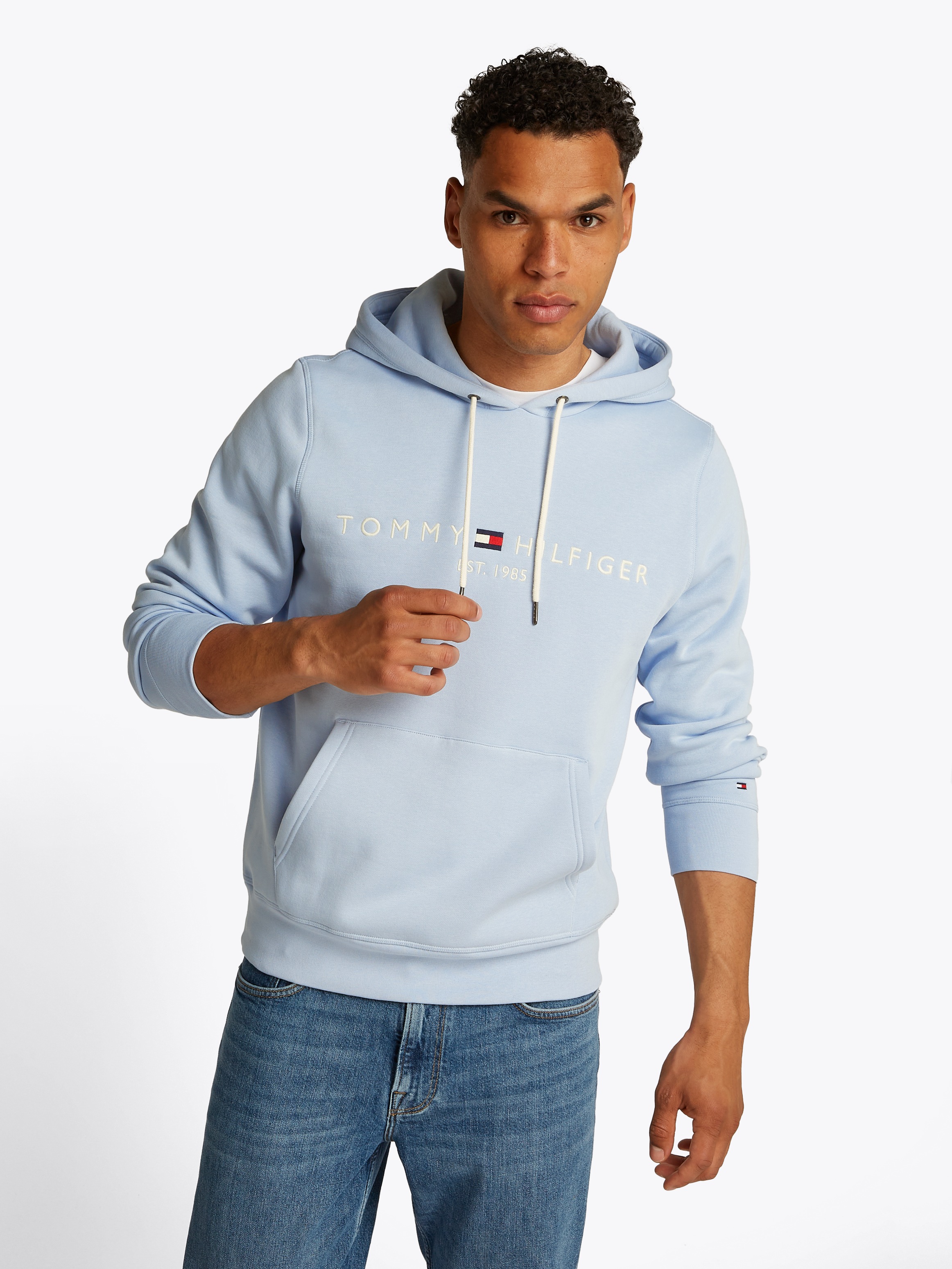 Tommy Hilfiger Kapuzensweatshirt »TOMMY LOGO HOODY«, mit Kapuze und Kängurutasche