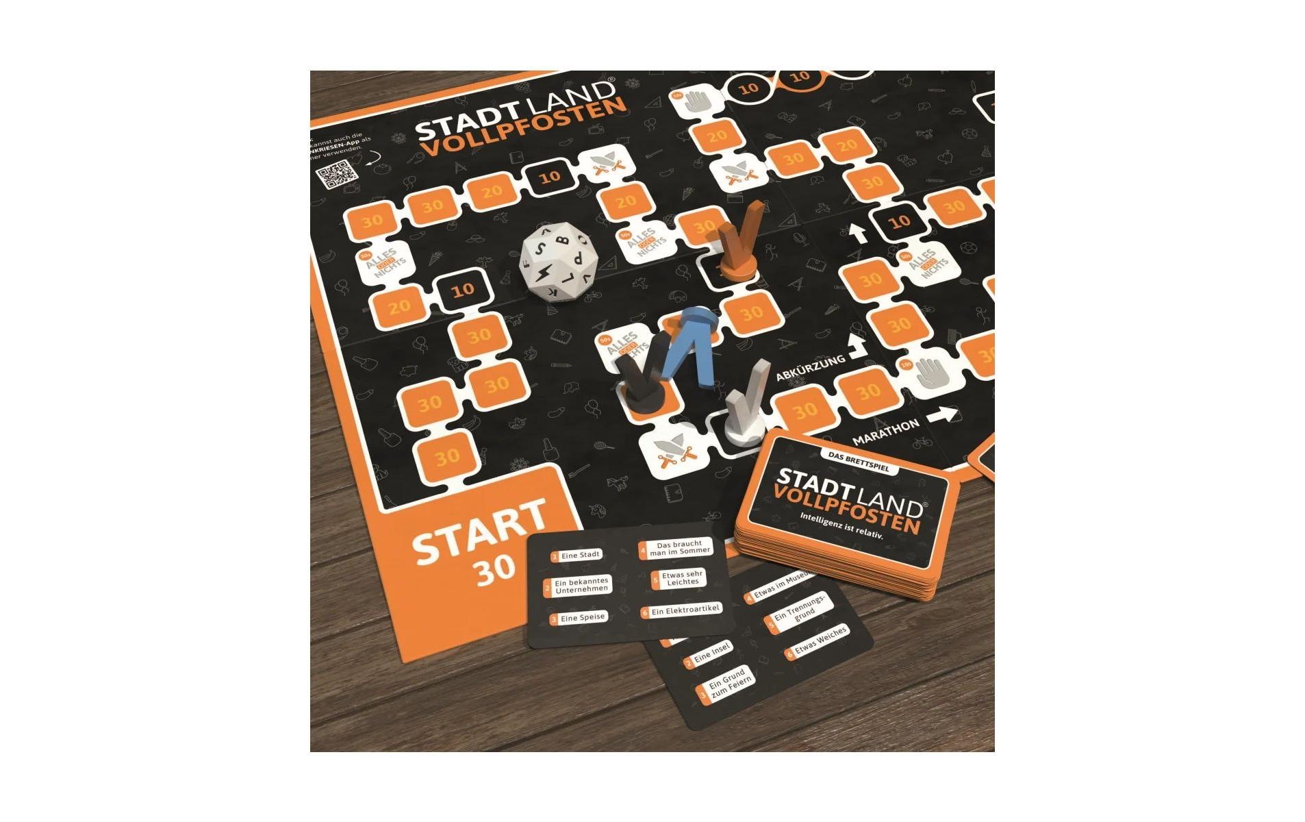 Spiel »LAND VOLLPFOSTEN – Das offizielle Brettspiel«