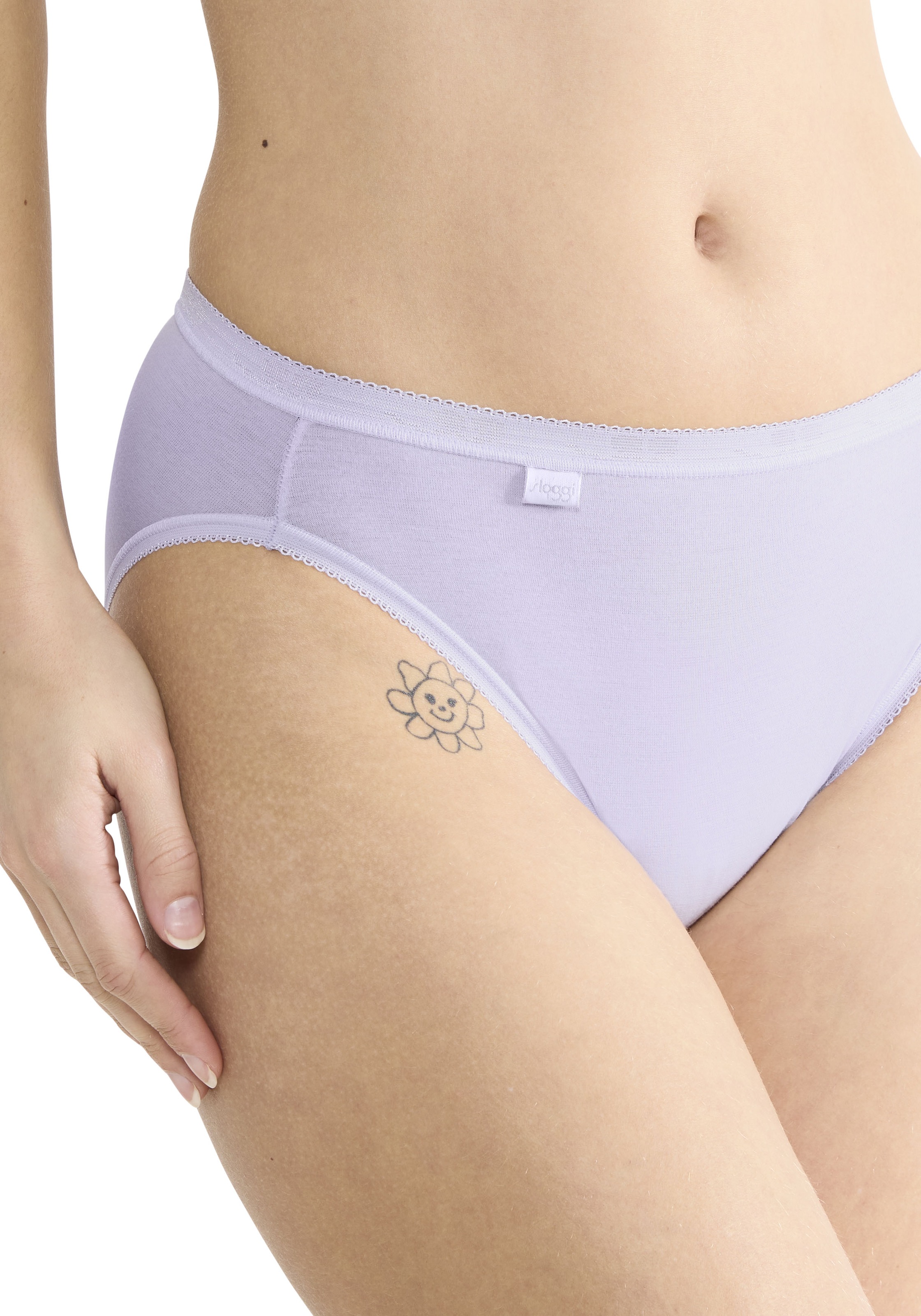 sloggi Tai-Slip »Basic+«, (3er Pack), perfekter Sitz, hoher Beinausschnitt, glatte Nähte