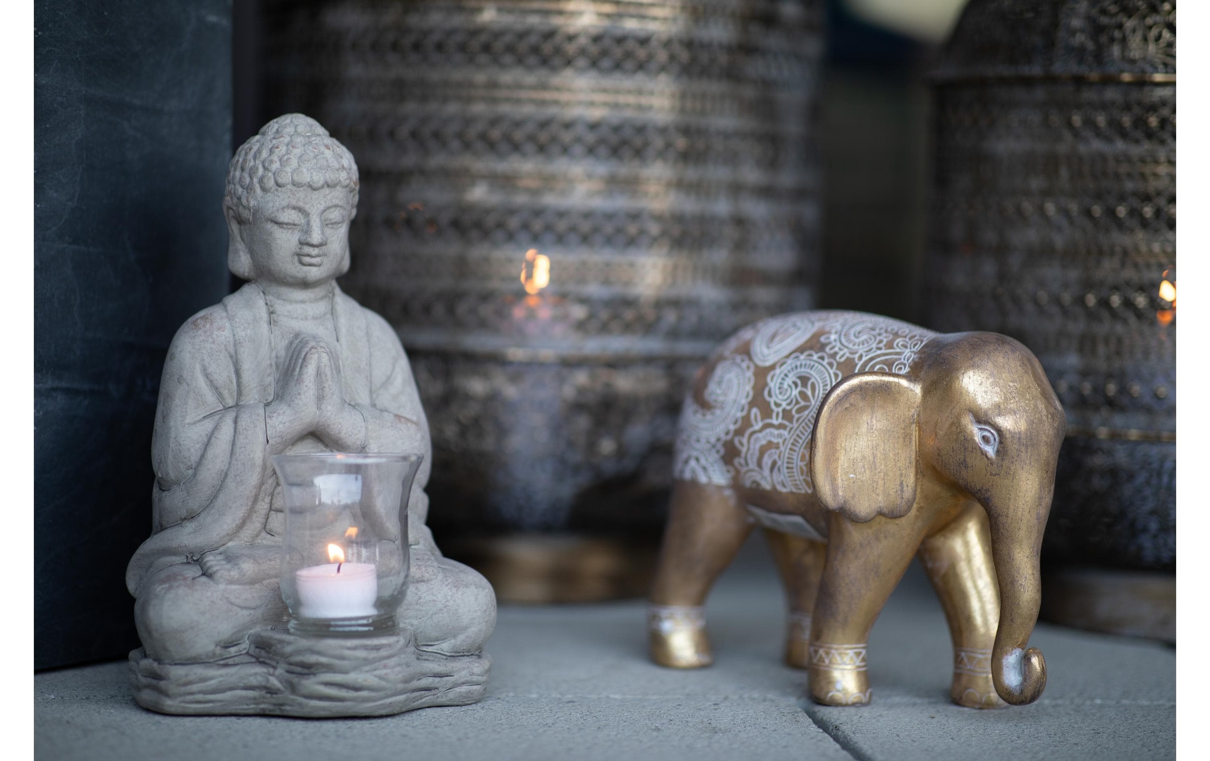 Windlicht »G. Wurm Windlicht Buddha«