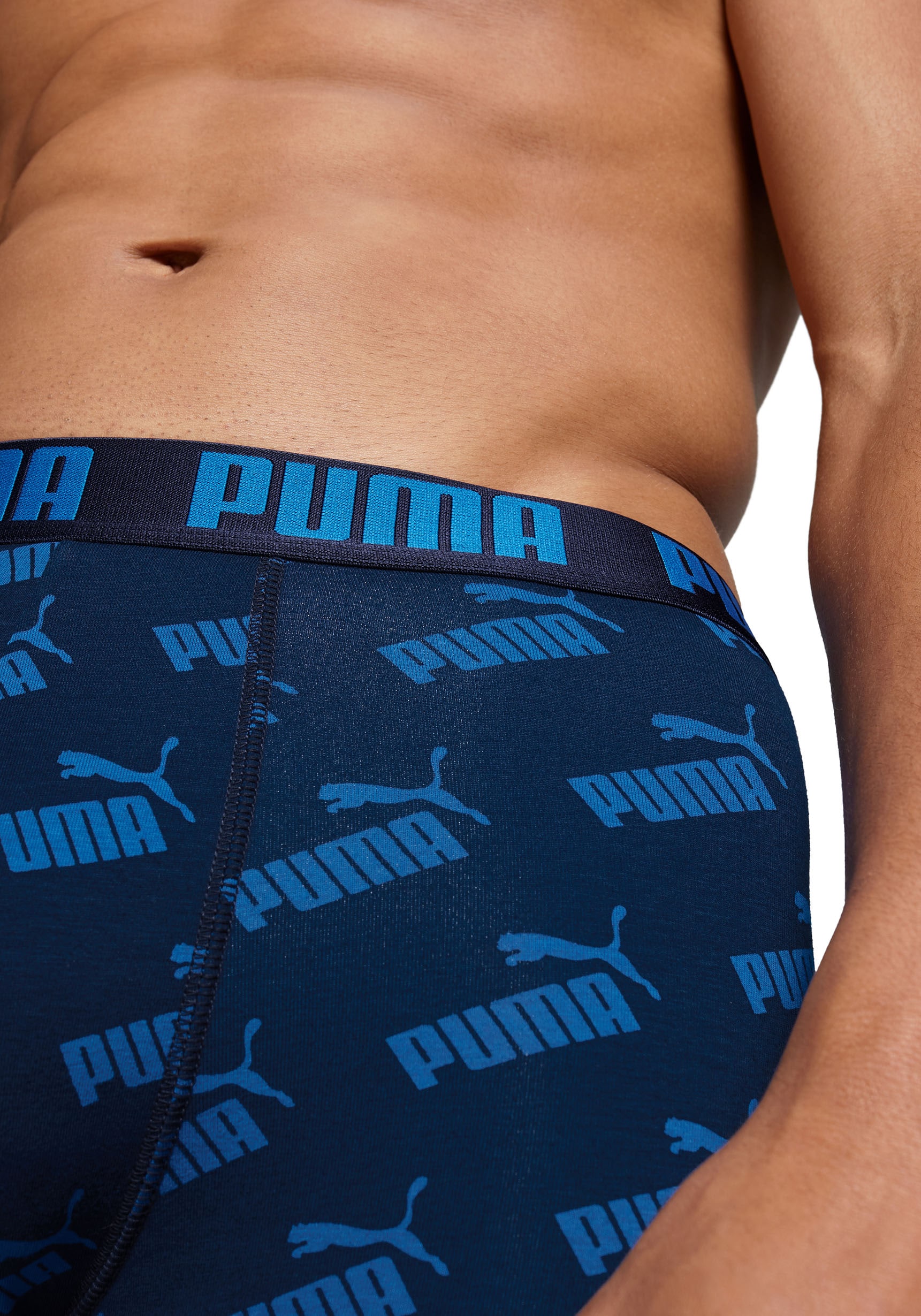 PUMA Boxer, (Packung, 2er-Pack), mit breitem Logobund