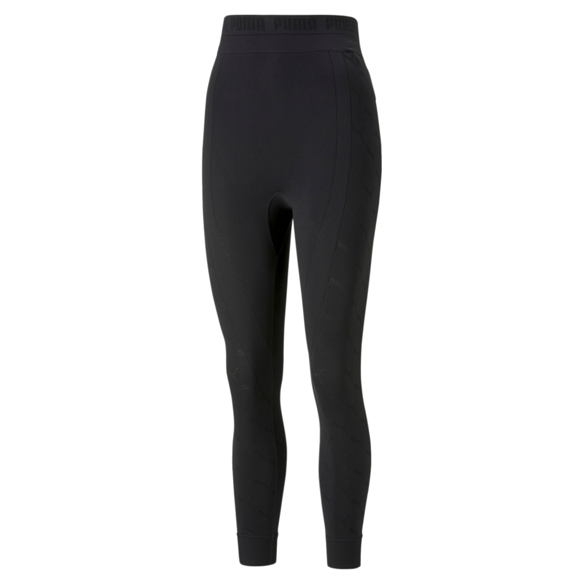 PUMA Leggings »EVOKNIT 7/8 HIGH-WAIST TIGHTS« aus elastischem und atmungsaktivem Material, mit glänzendem Strick