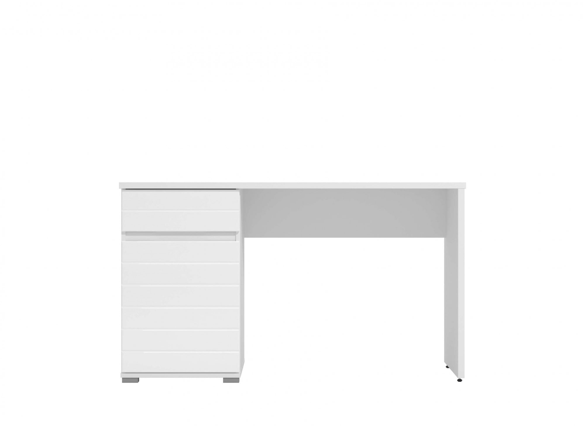 INOSIGN Schreibtisch »Elan«, Breite 130 cm, Front in Rillenoptik, grifflos, ABS-Schutzkanten