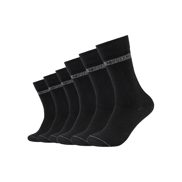MUSTANG Socken, (Packung, 6 Paar), Weicher und elastischer Komfortbund  online shoppen | Jelmoli-Versand