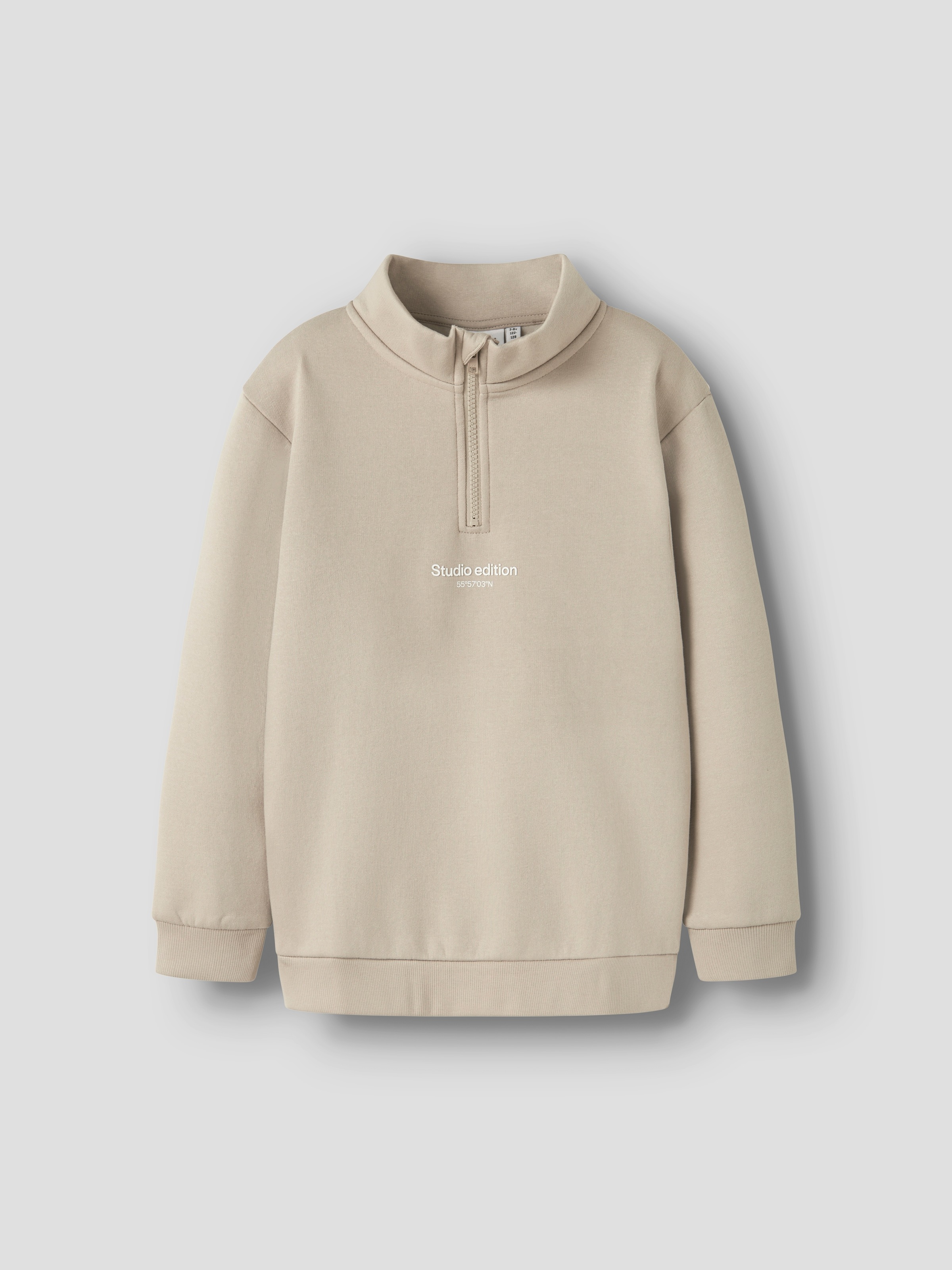 Name It Sweatshirt »NKMBRODY LS NREG SWEAT ZIP BRU NOOS«, mit Stehkragen und kurzem Reissverschluss