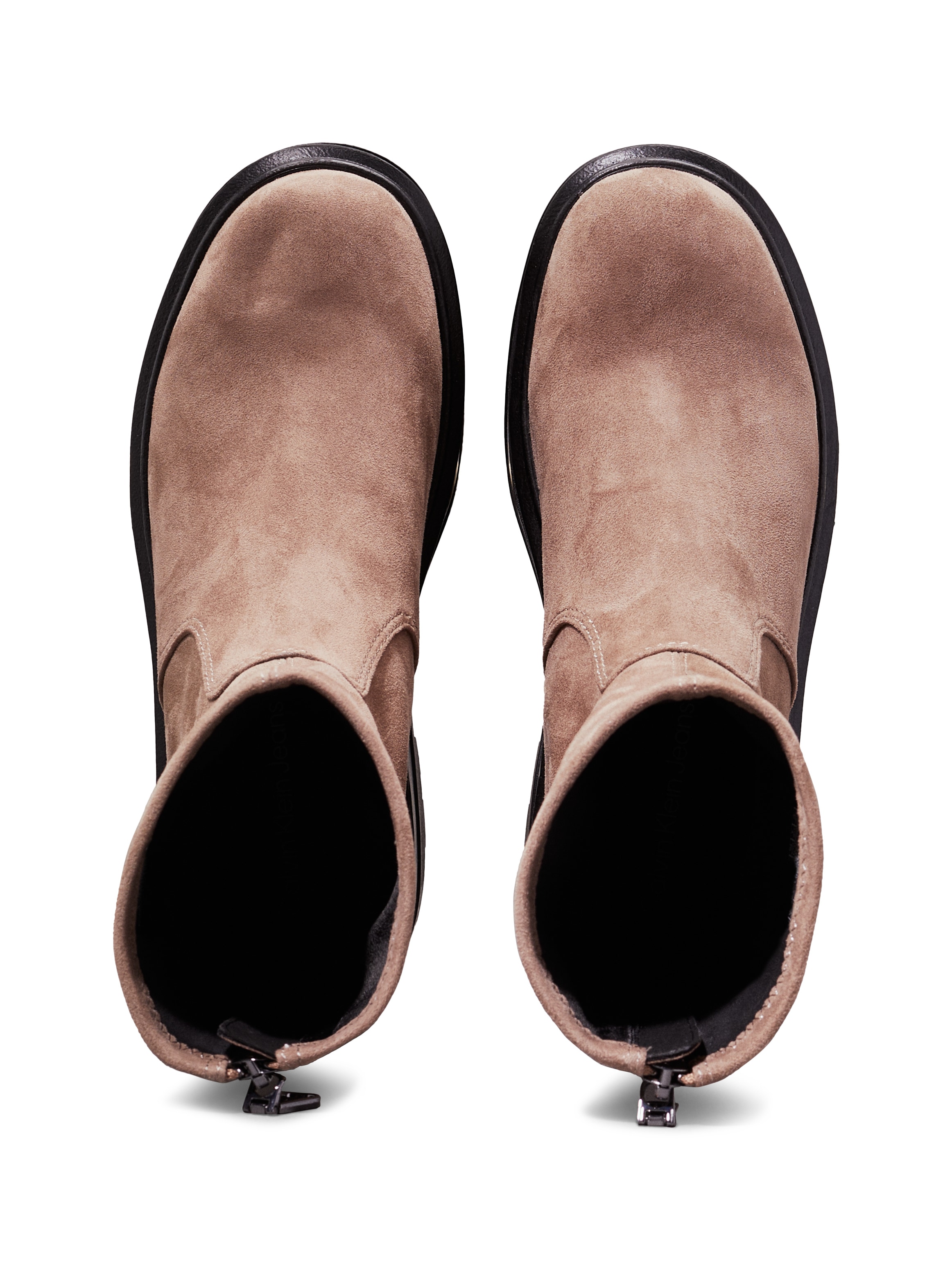 Calvin Klein Jeans Stiefelette »FLATFORM ZIP MG SS«, Plateau, Herbstmode, Boots, mit praktischem Fersenreissverschluss