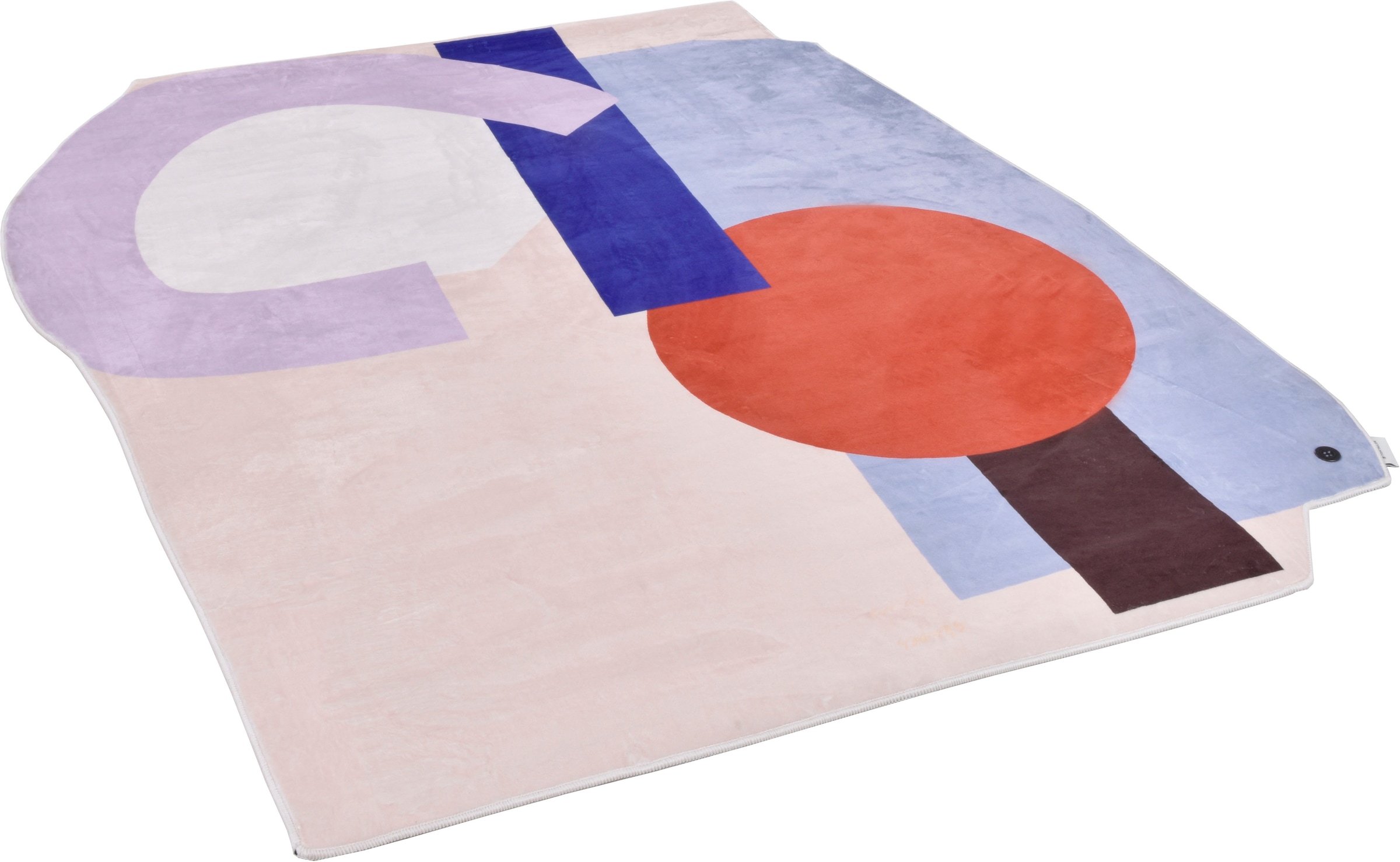 TOM TAILOR HOME Teppich »Shapes - NINE«, Motivform, 5 mm Höhe, Kurzflor, bedruckt, modernes Design