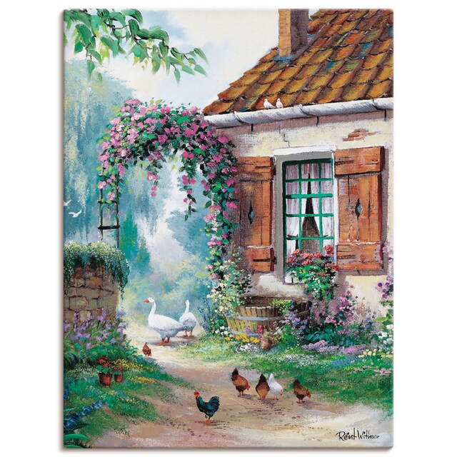 Artland Wandbild »Der Bauernhof«, Garten, (1 St.), als Leinwandbild,  Wandaufkleber oder Poster in versch. Grössen online shoppen |  Jelmoli-Versand