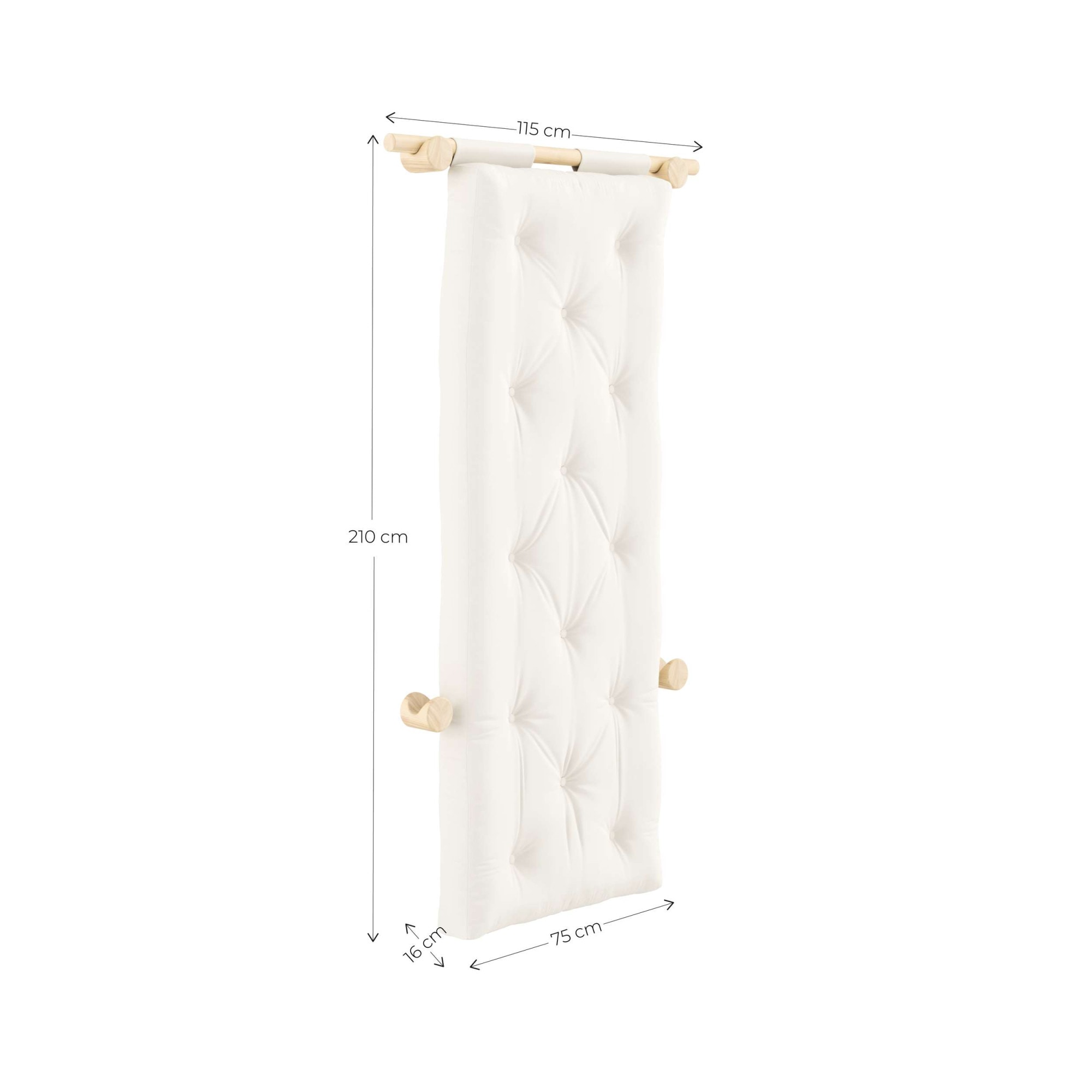 Karup Design Schlafsofa »Hooked Sofa Bed / Sleeper Chair – Sitz- oder Schlafplatz, platzsparend«, Futonmatratze inkl. Halterungsset aus FSC®-zertifiziertem Massivholz