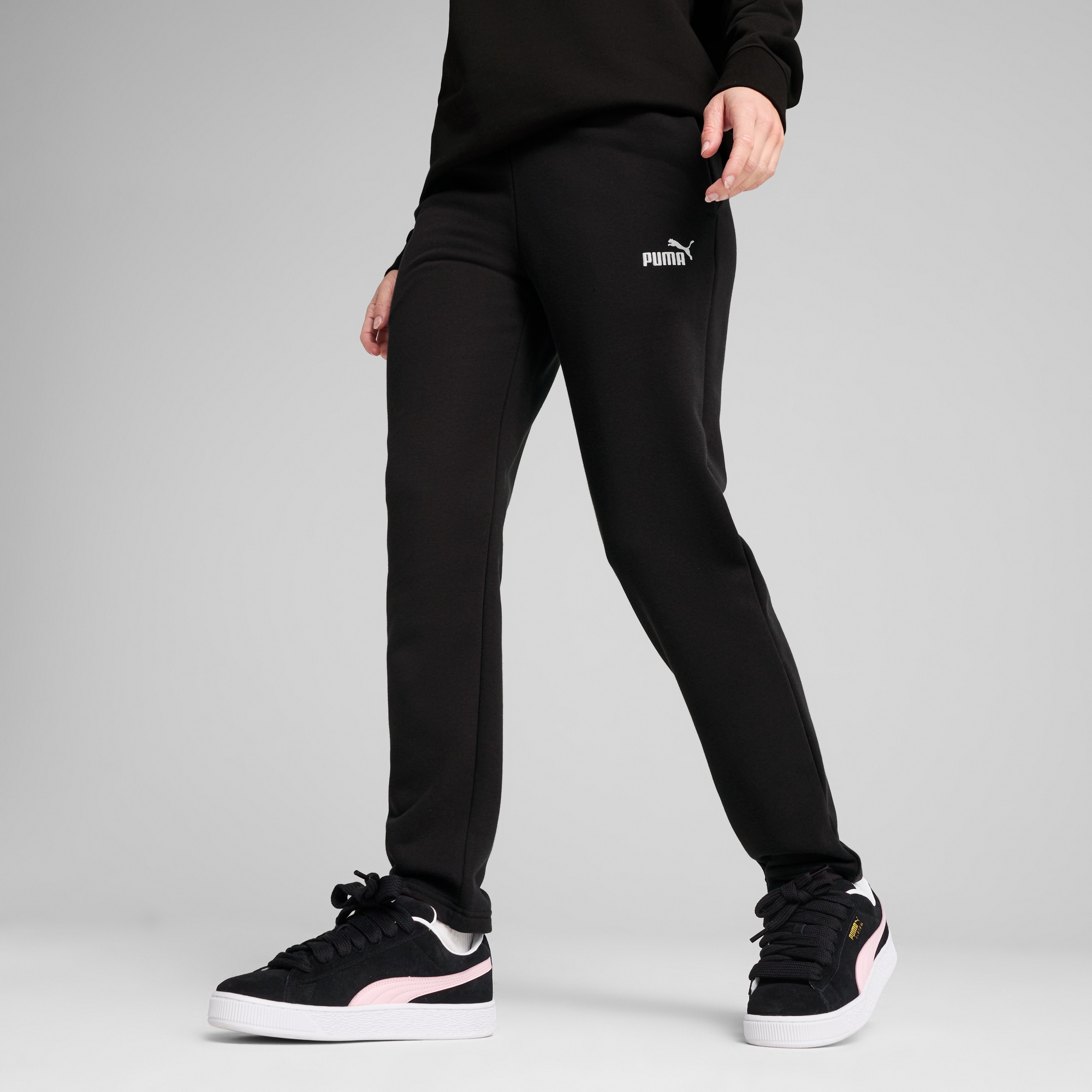 PUMA Trainingshose »ESS SMALL NO. 1 LOGO SWEATPANTS TR OP« sportlicher Stil, für Sport und Freizeit, aus French Terry