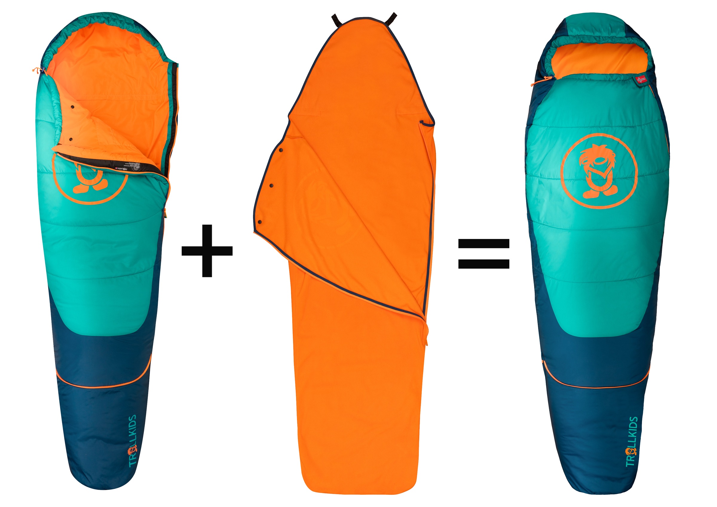 TROLLKIDS Mumienschlafsack »KIDS FEMUND 3IN1 SLEEPING BAG«