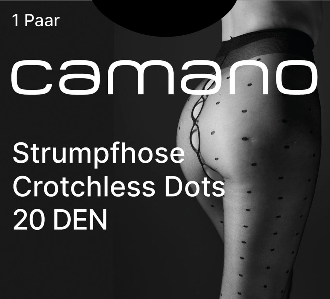 Camano Feinstrumpfhose »fine seductive«, (1 St.), mit sinnlichem Punkte-Design