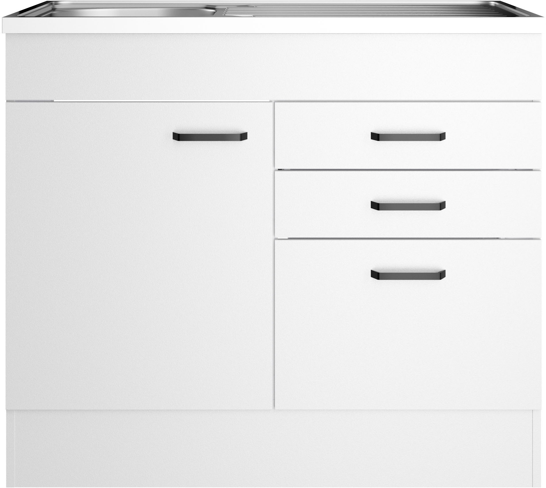 OPTIFIT Spülenschrank "OPTImulti" Breite 100 cm, Tiefe 60 cm, mit Spülenauflage