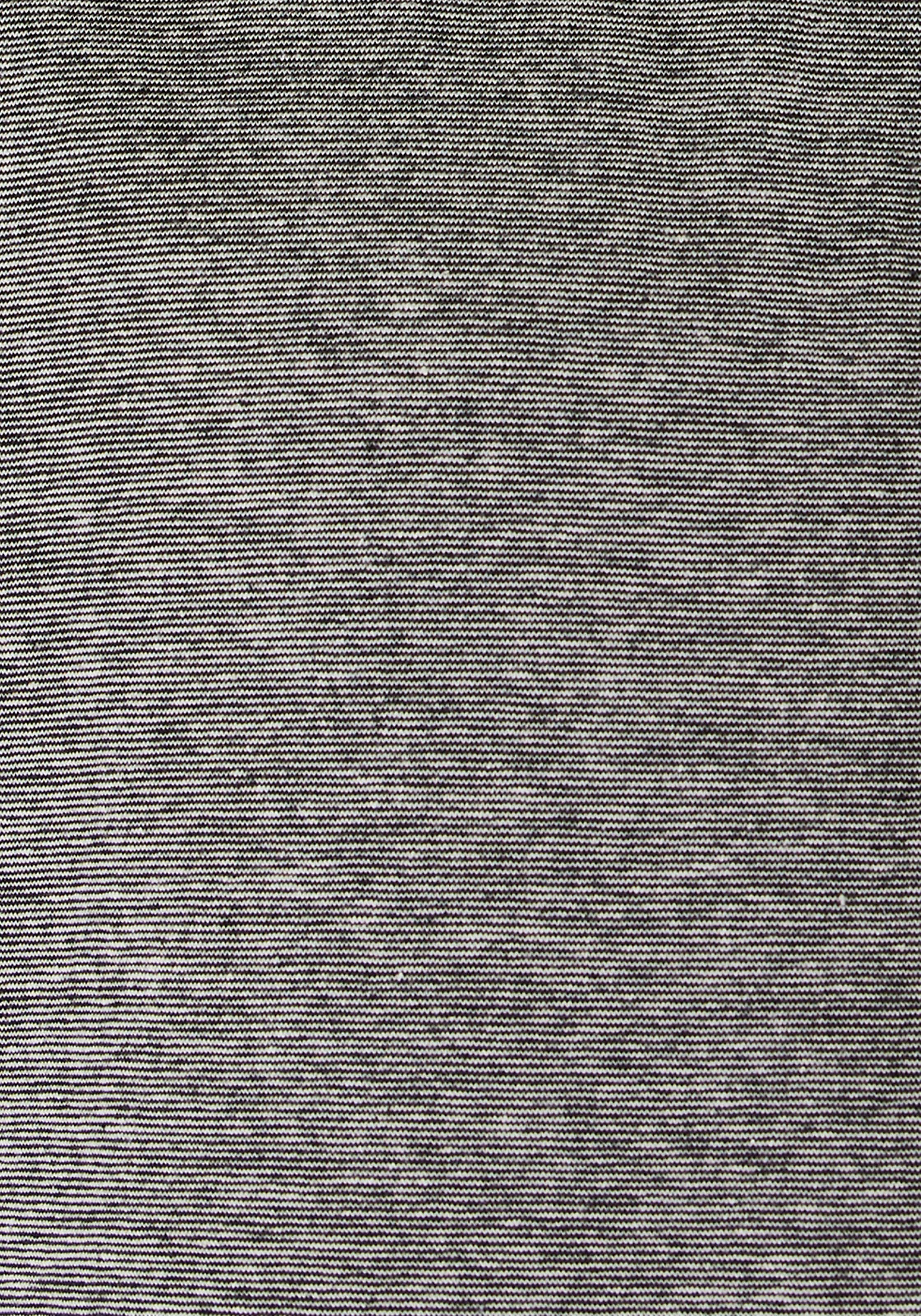s.Oliver Pyjama, (2 tlg., 1 Stück), Oberteil in Melange-Optik mit Knopfleiste
