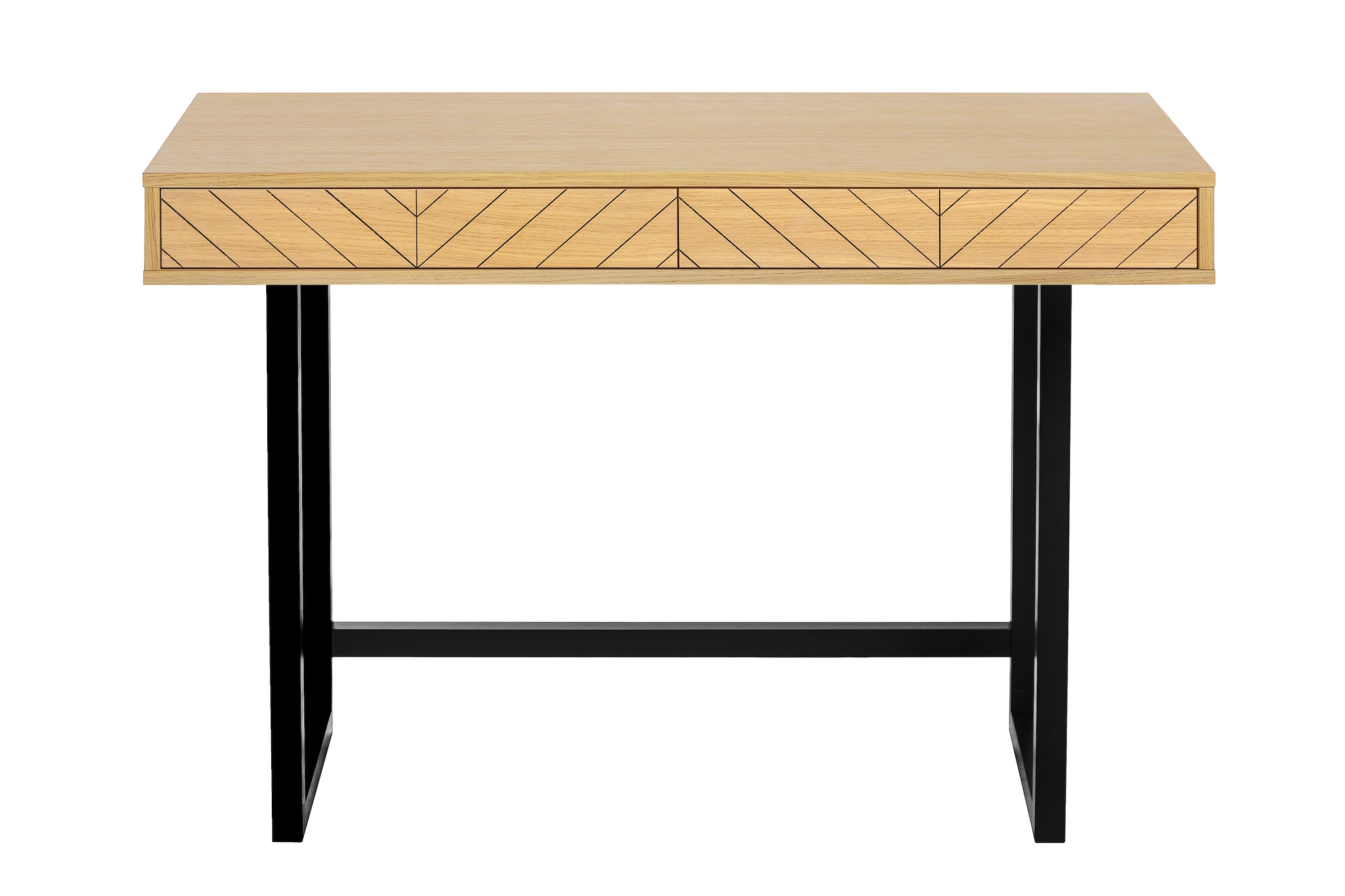 Woodman Schreibtisch »Camden«, skandinavisches Design, praktisch ausziehbar mit Push-to-Open-Funktion