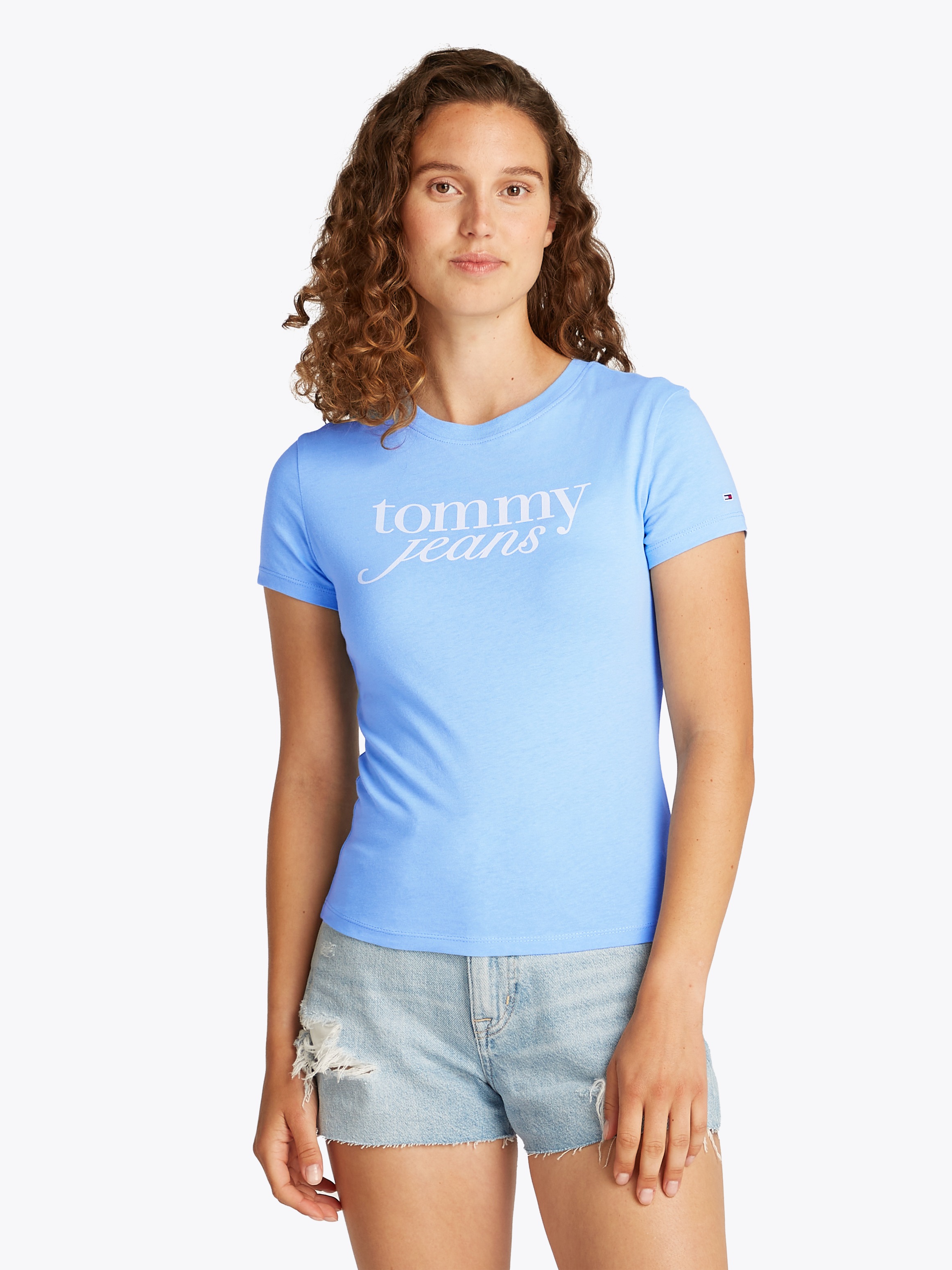 Tommy Jeans T-Shirt mit Logodruck auf der Brust