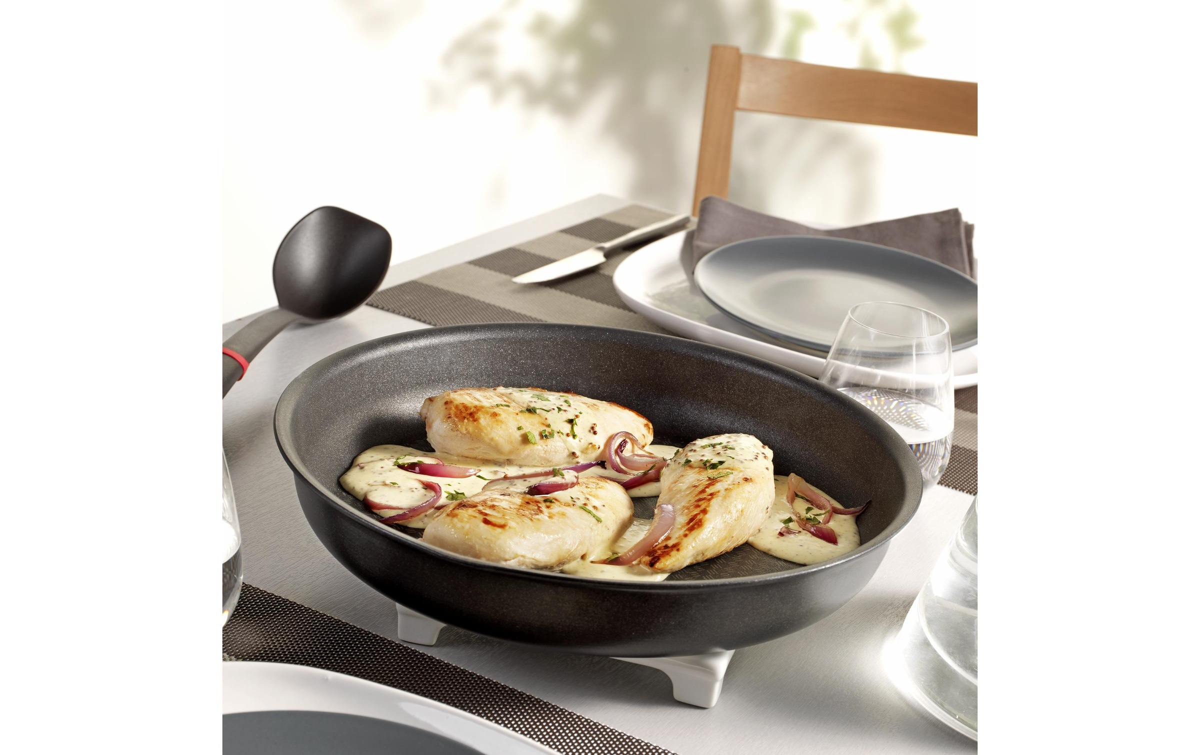 Tefal Pfannen-Set »Ingenio Expertise«, Edelstahl, (3 tlg.), Geeignet für alle Herdarten, auch Induktion und Thermo-Signal