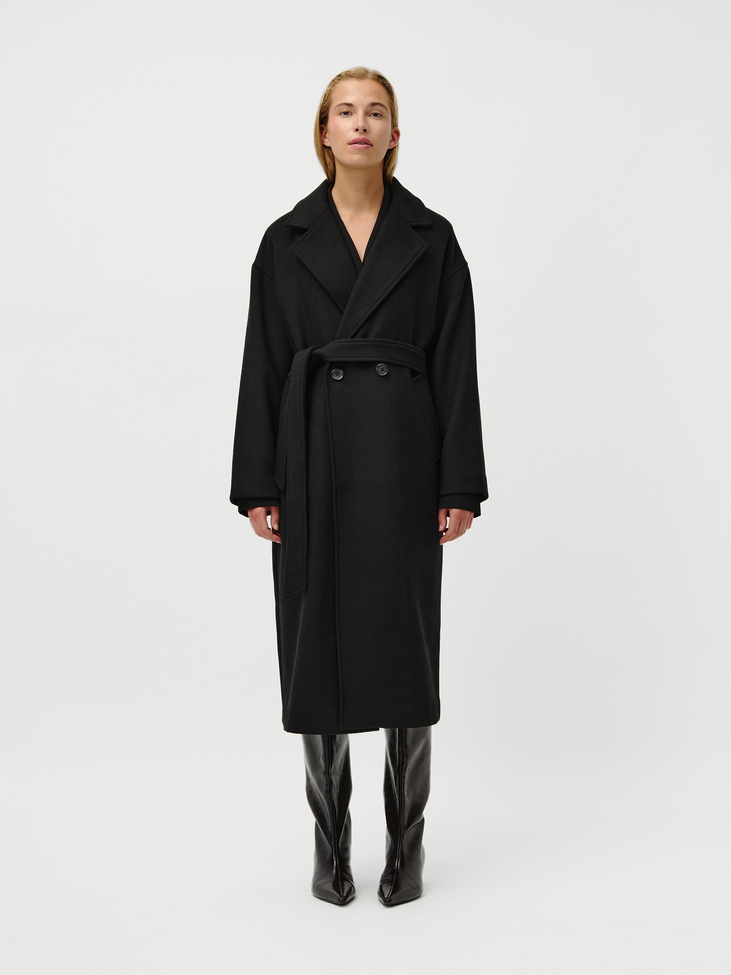 LeGer Langmantel »Betty, LeGer by Lena Gercke«, Regular fit mit V-Ausschnitt