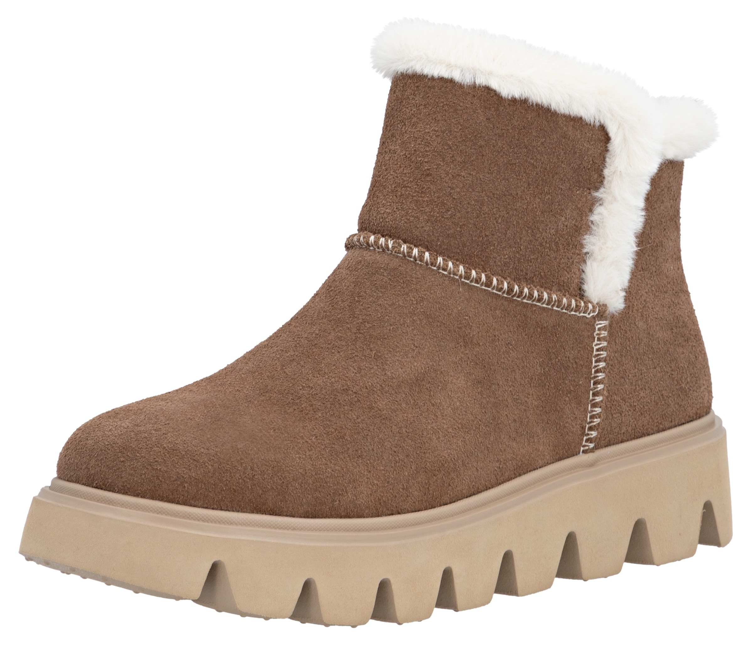 Rieker EVOLUTION Winterboots, Plateaustiefel, Schlupfschuh mit Innenreissverschluss