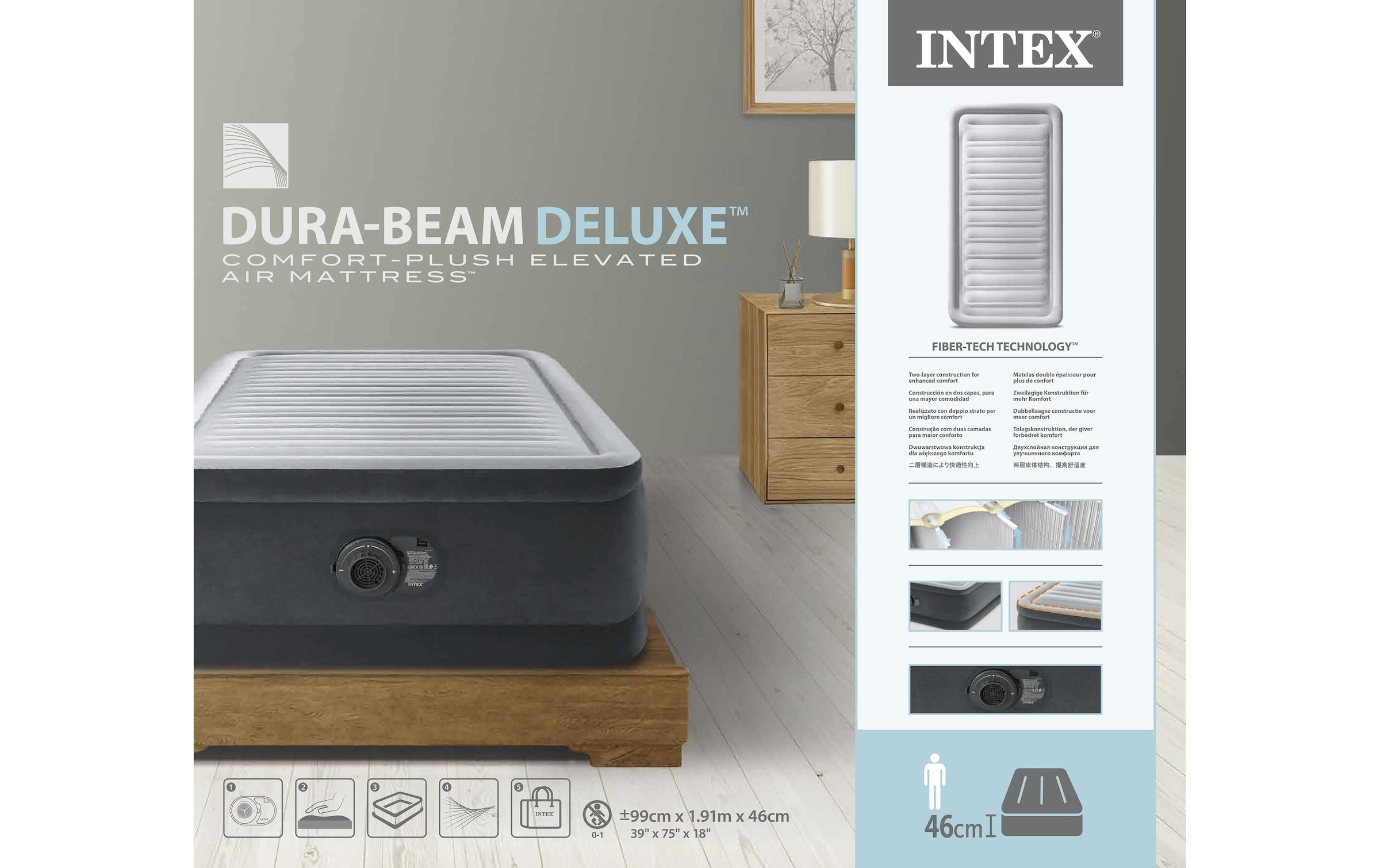 Intex Luftbett »Deluxe Comfort-Plush«