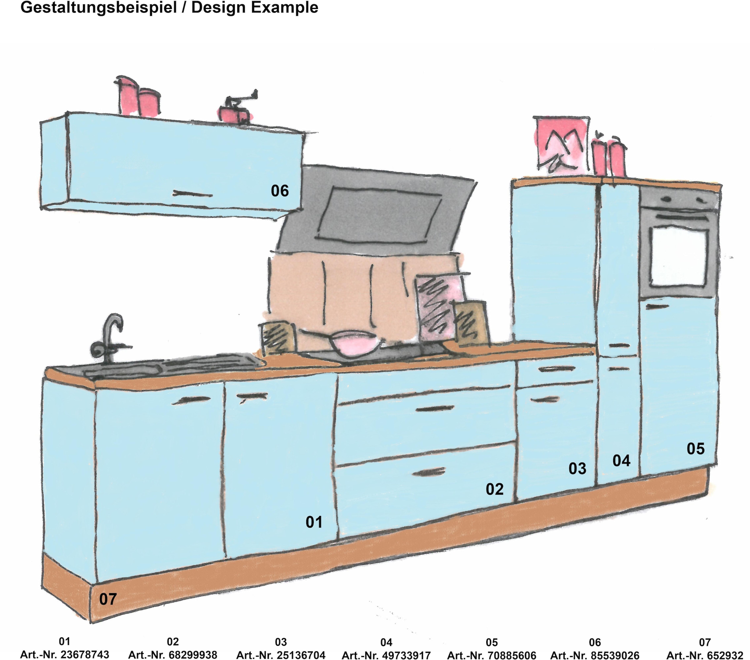 OPTIFIT Apothekerschrank »Cara«, mit 2 Vollauszügen und 4 Ablagen, höhenverstellbare Füsse, Breite 30 cm