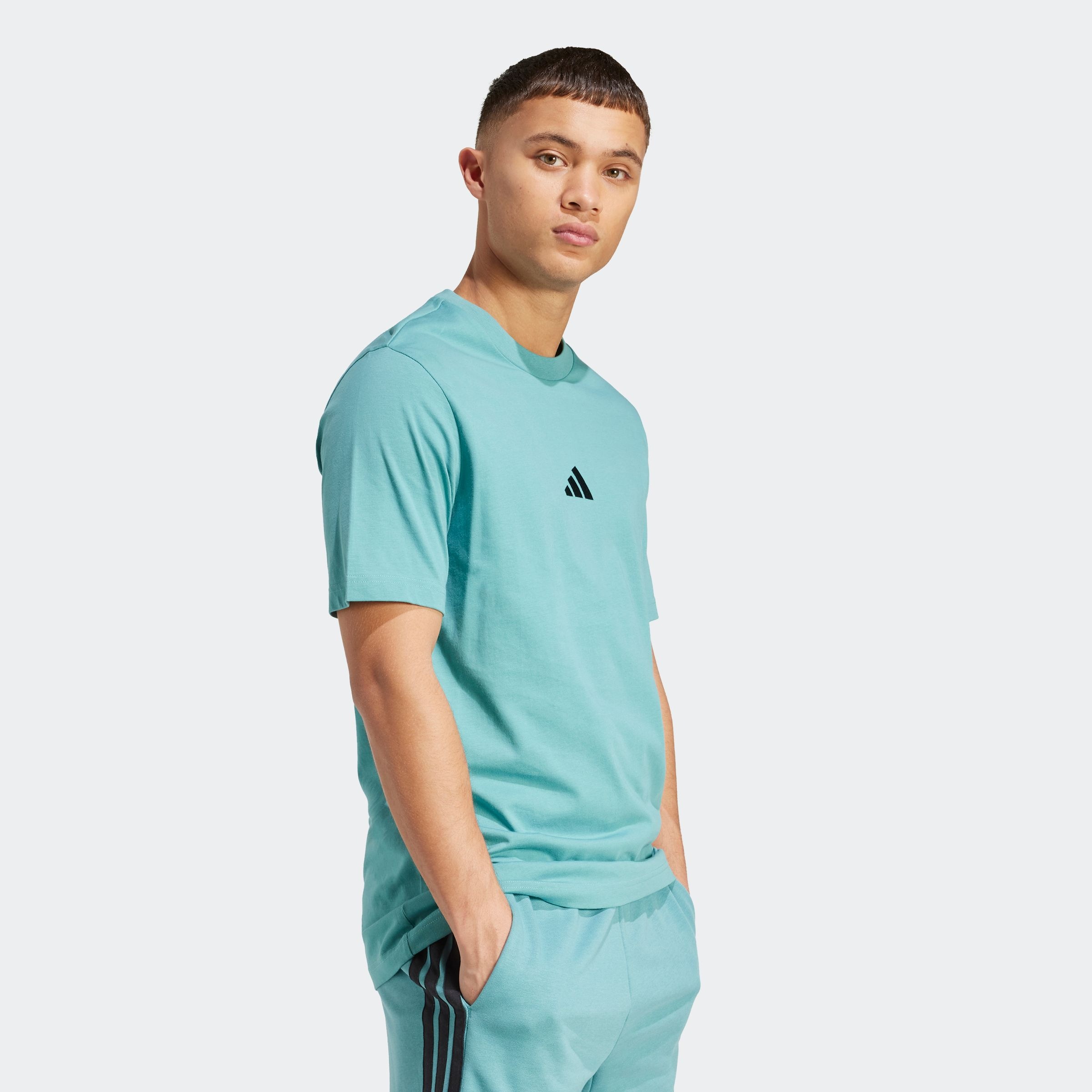 adidas Sportswear T-Shirt »M SL SJ T« sportliches Kurzarmshirt, mit Rundhalsausschnitt