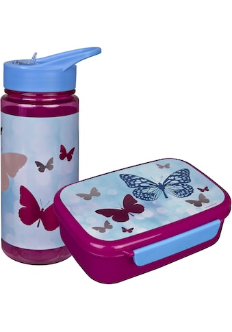 Lunchbox »Fly & Sparkle«, (Set, 2 tlg.), Brotzeitdose & Trinkflasche