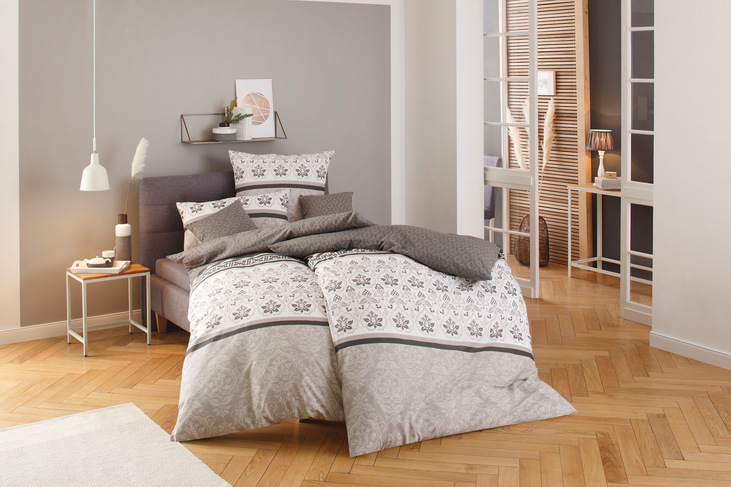 Home affaire Kissenbezüge »Cremona«, (2 St.), geeignet im Winter & Sommer,  mit Knöpfen ausgestattet, Kissenhülle, Material: 100% reiner Baumwolle,  zertifiziert nach STANDARD 100 by OEKO-TEX® online bestellen |  Jelmoli-Versand