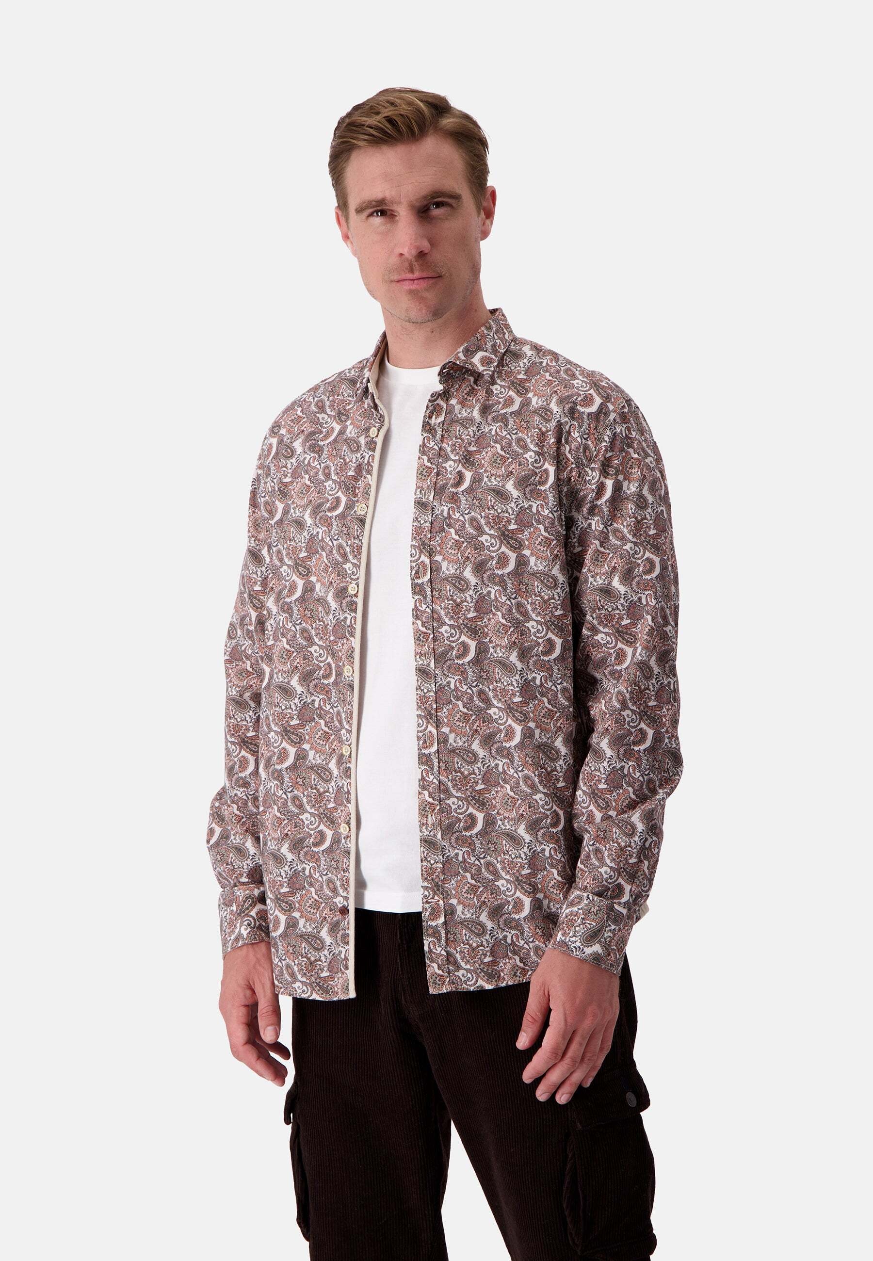 colours & sons Langarmhemd »colours & sons Langarmhemd Shirt Printed«