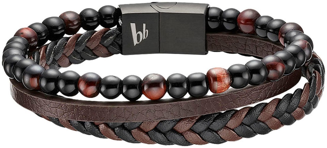 Lederarmband »Schmuck Geschenk Armband, B4096B/20/00/21«, mit Tigerauge (synth.)