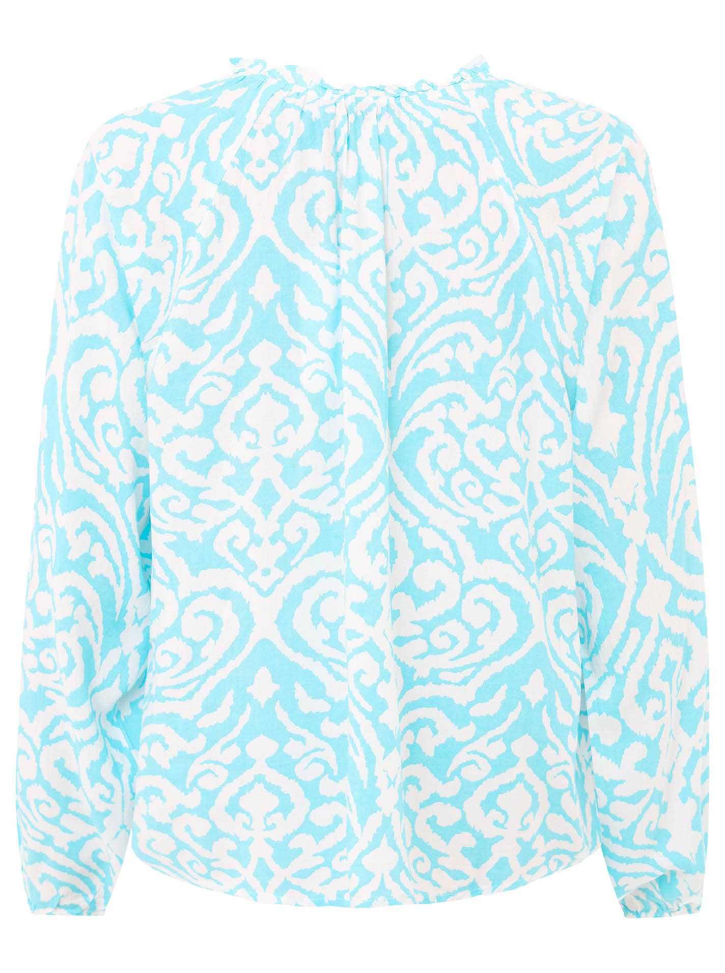 Zwillingsherz Schlupfbluse »"Ornamente"«, mit tollem Ornament Muster, Bindeband mit Tasseln
