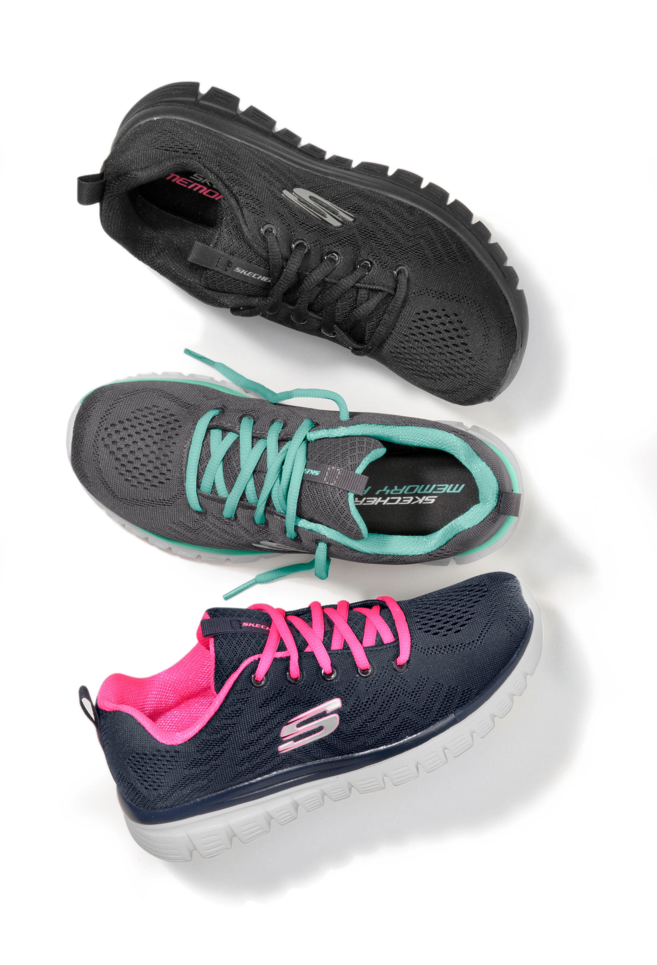 Skechers Sneaker »Graceful - Get Connected«, mit Memory Foam, Freizeitschuh, Halbschuh, Schnürschuh