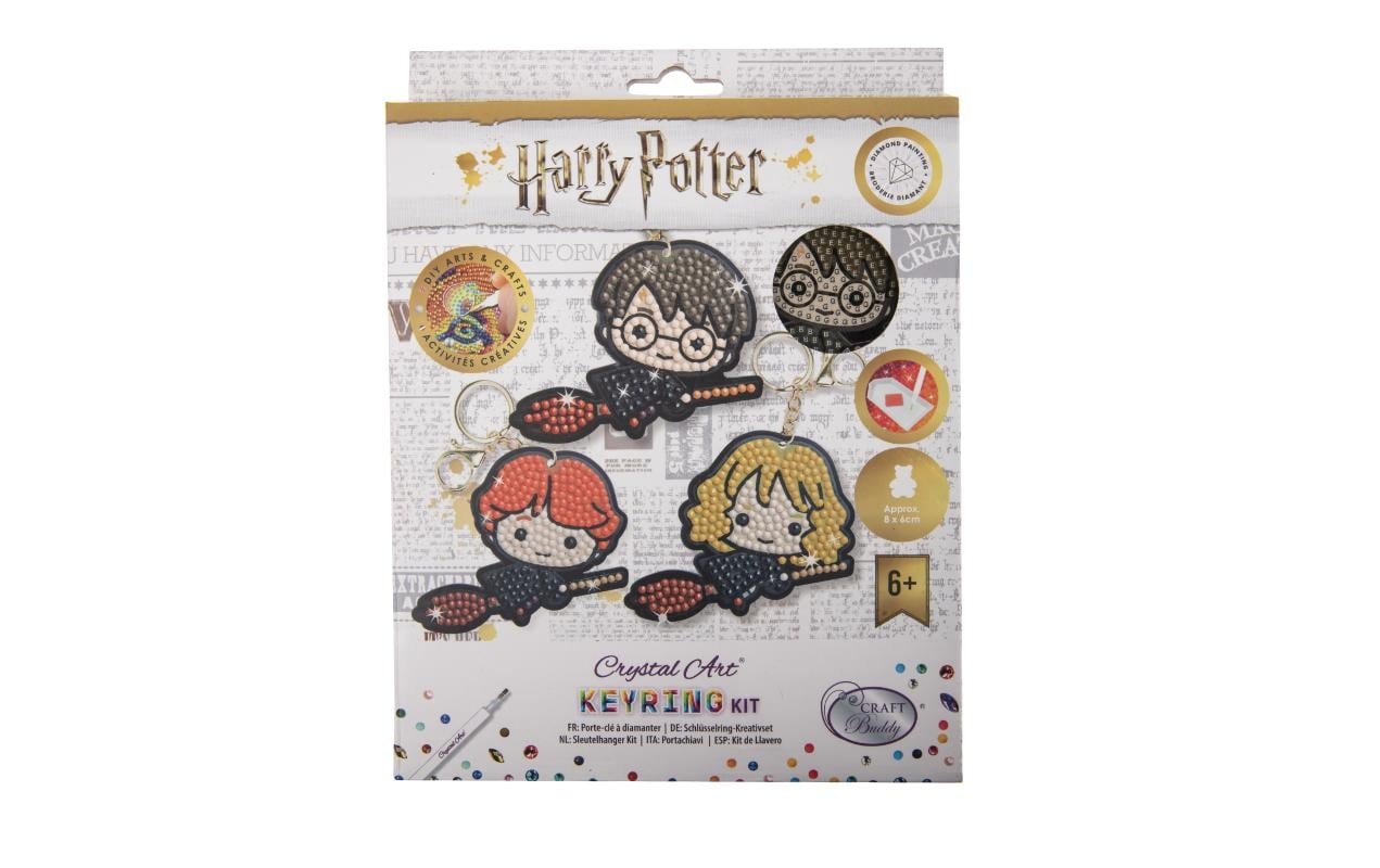 Kreativset »CRAFT Buddy Crystal Art – Fliegende Freunde 3 Stück«