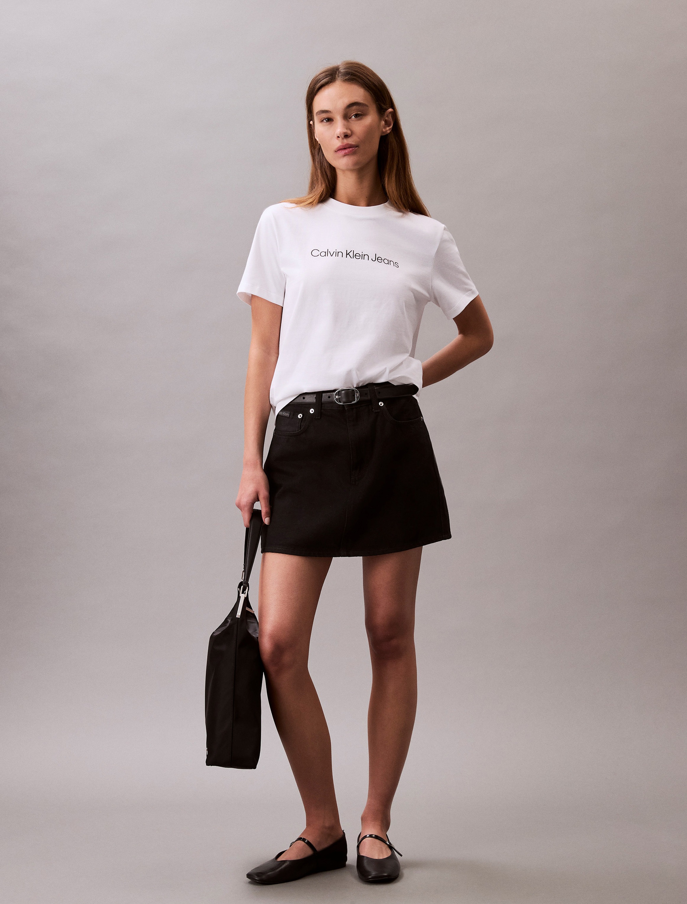 Calvin Klein Jeans T-Shirt »A- INST. LOGO CLASSIC TEE SS«, mit Logoschriftzug