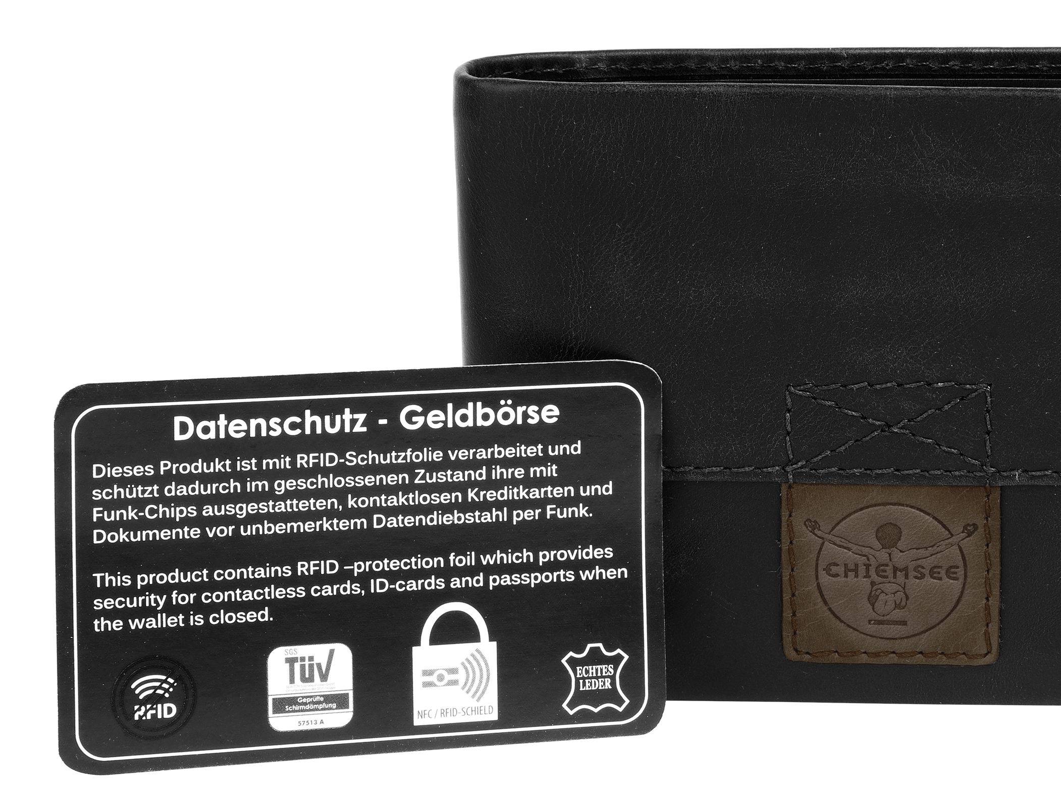 Chiemsee Geldbörse, echt Leder