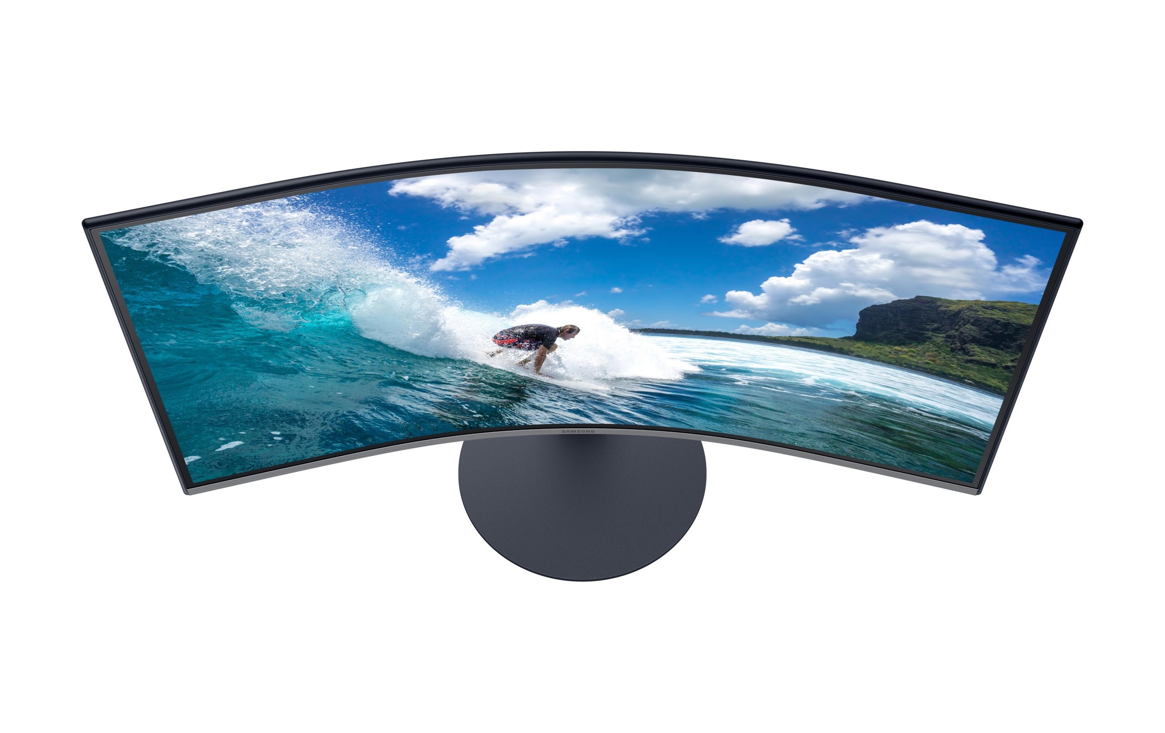 Samsung Curved-LED-Monitor »LC27T550FDRXEN«, 68,31 cm/27 Zoll, 1920 x 1080 px, Full HD, 4 ms Reaktionszeit, 75 Hz