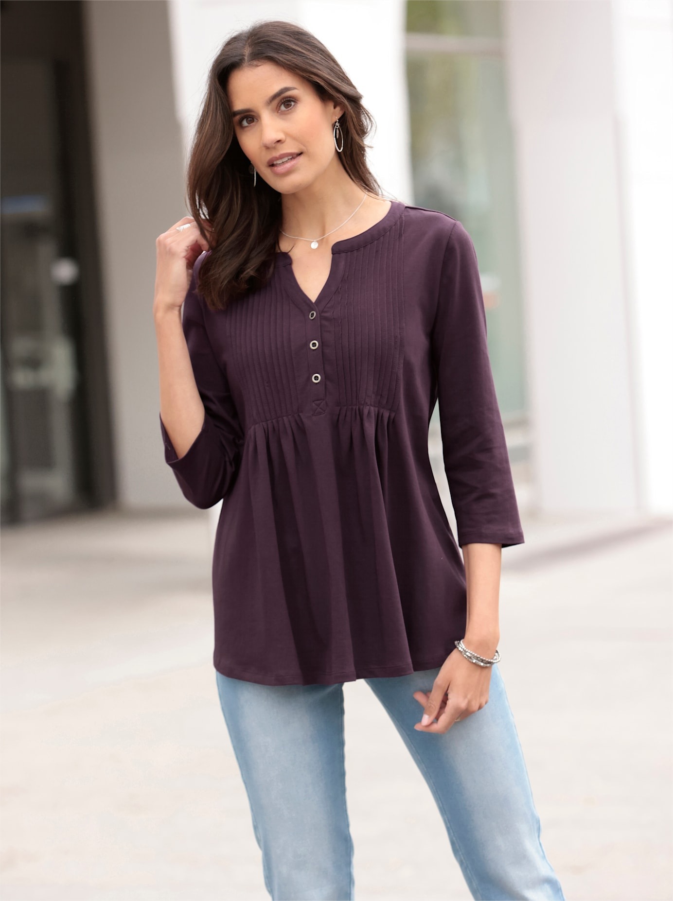 Inspirationen 3/4-Arm-Shirt »Shirt« 1 Stk.