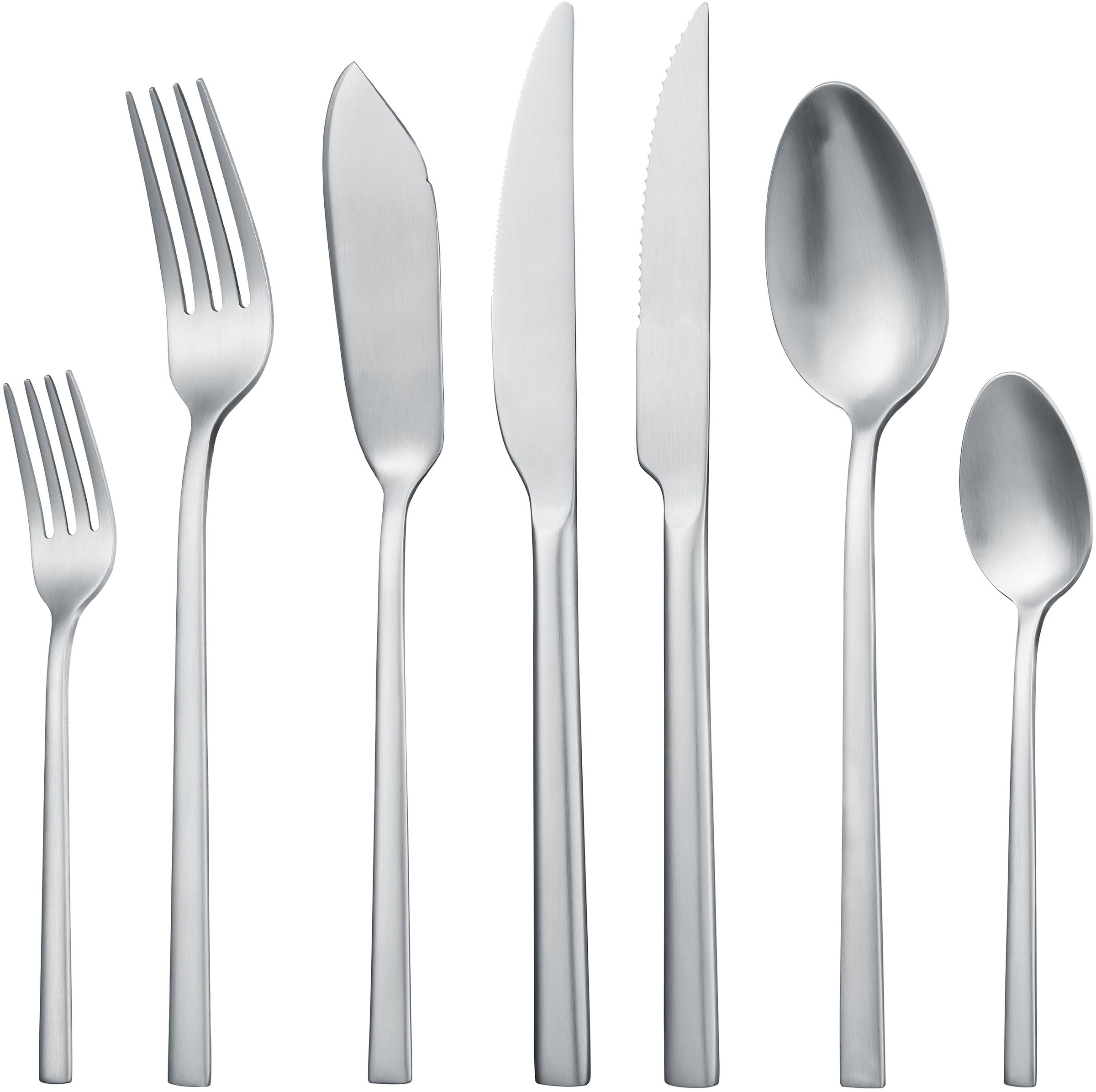 Hanseatic Besteck-Set "SMART, wahlweise in glänzender oder matter Optik" leichtes und minimalistisches Design