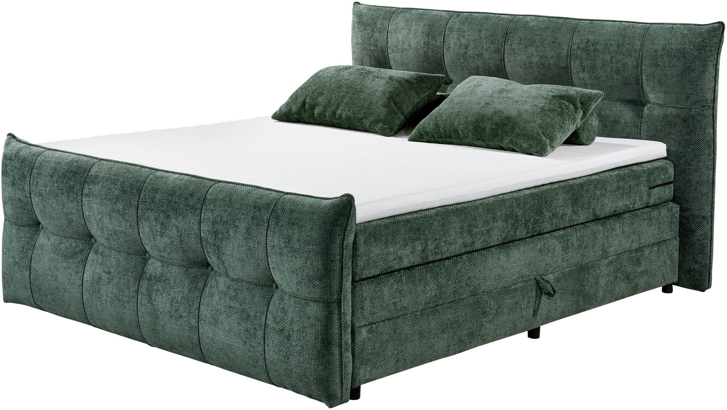 ED EXCITING DESIGN Boxspringbett »Gallina«, mit Bettkasten, inkl. Topper