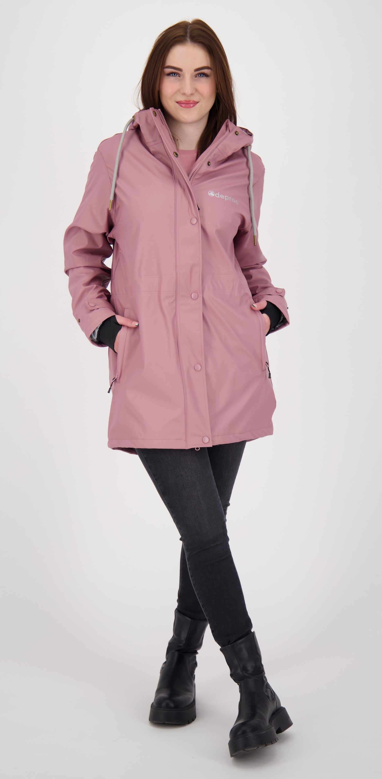 DEPROC Active Regenjacke »Friesennerz ELLESMERE WOMEN«, auch in Grossen Grössen erhältlich