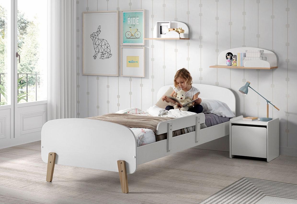 Vipack Nachtkonsole »Kiddy, mit 1 Drehtür, dahinter ein grosses Fach«, (B/H/T ca. 40x40x36cm, MDF lackiert, in verschiednen Farben erhältlich), standfest gebaut, sie kann rechts oder links angestellt werden