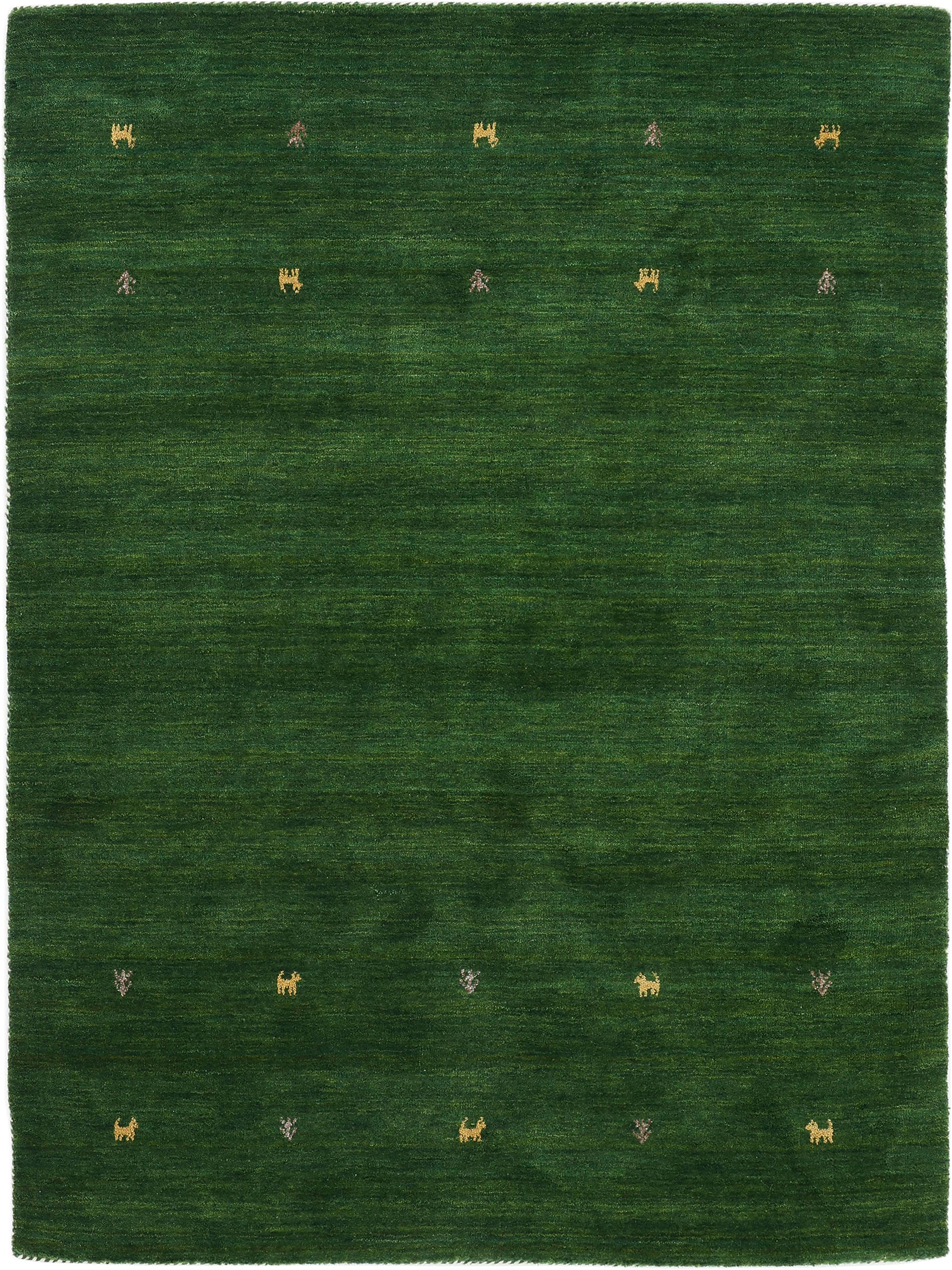 carpetfine Wollteppich »Gabbeh Uni«, rechteckig, reine Wolle, handgewebt, Gabbeh Loom... kaufen