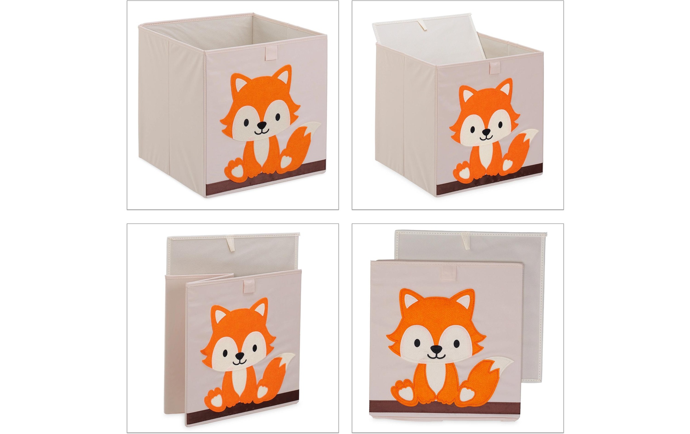 relaxdays Aufbewahrungsbox »Fuchs«, (1 St.)