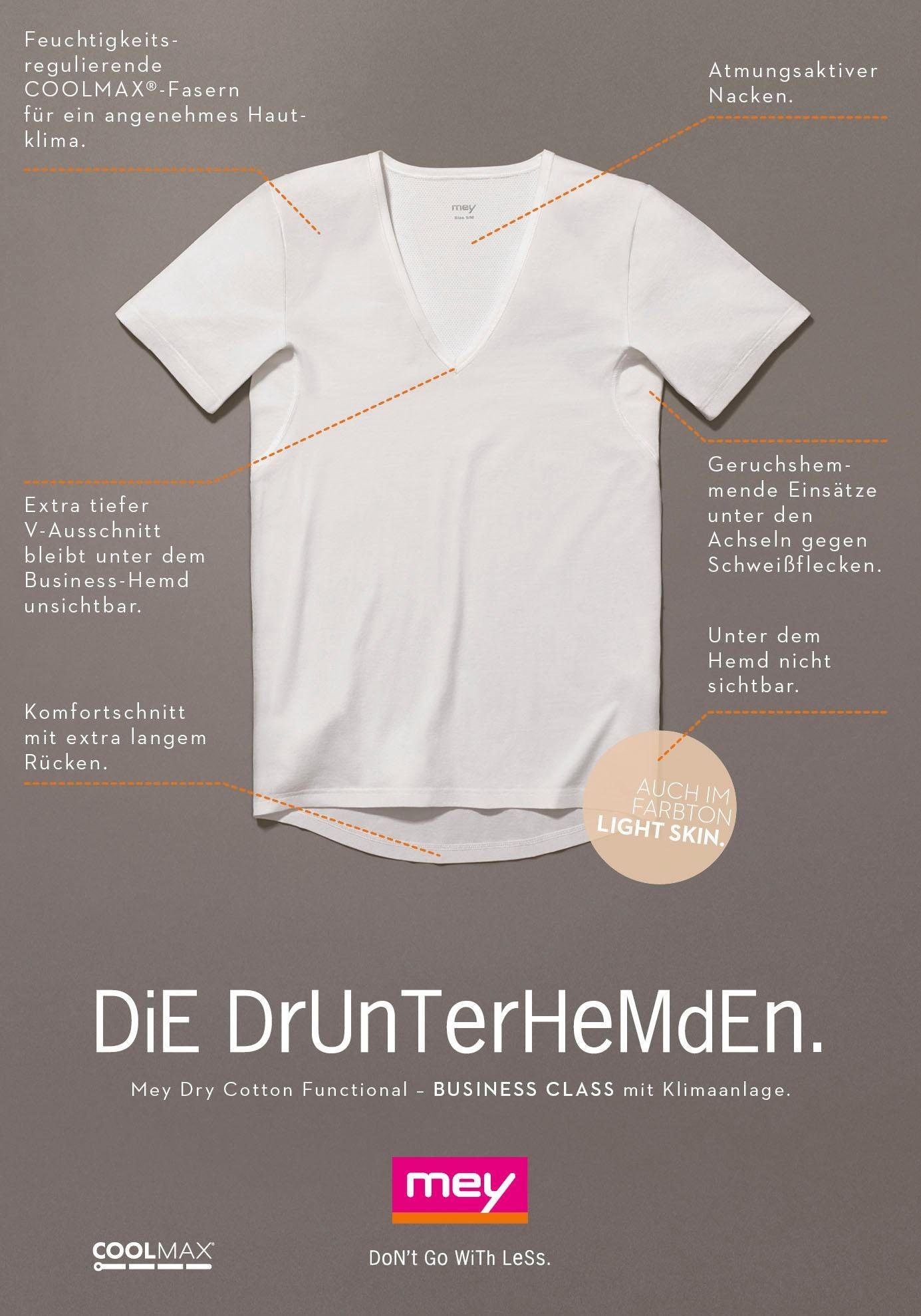 Mey Unterziehshirt »DRY COTTON FUNCTIONAL«, mit tiefem V-Ausschnitt