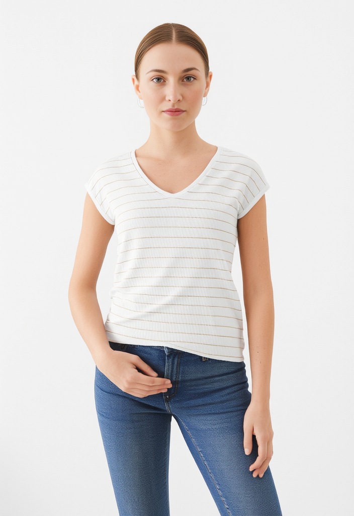 pieces Kurzarmshirt »PC BILLO« Viskosemischung, loose fit