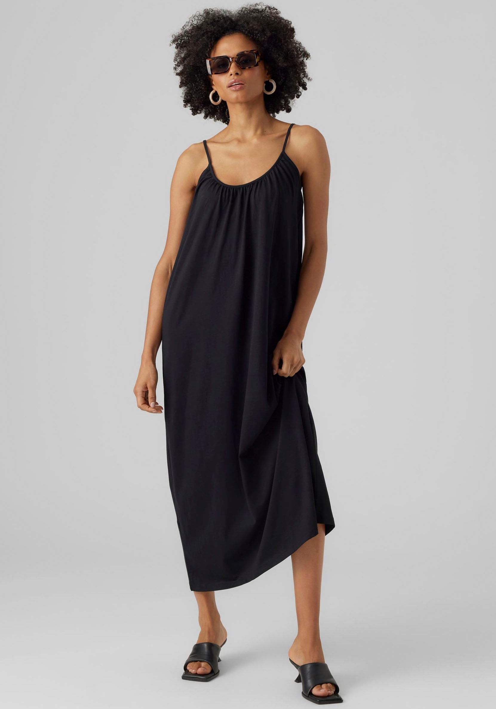 Vero Moda Maxikleid »VMLUNA SINGLET ANKLE DRESS NOOS« Baumwollmischung, regular fit